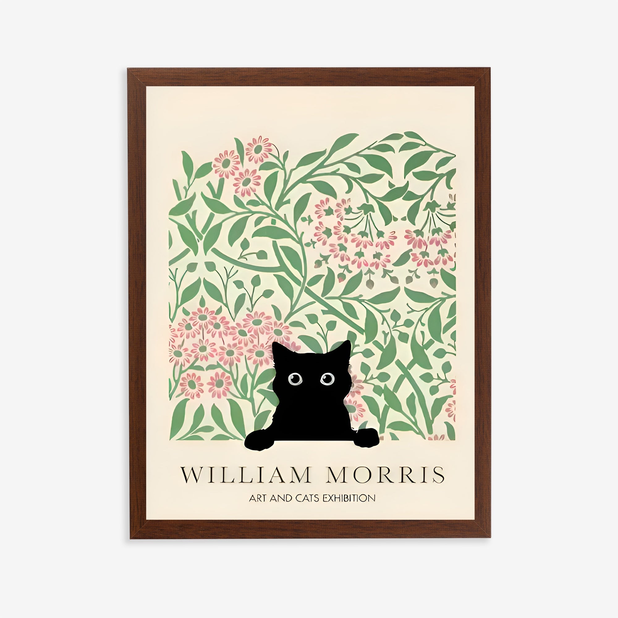 William Morris Black Cat Print