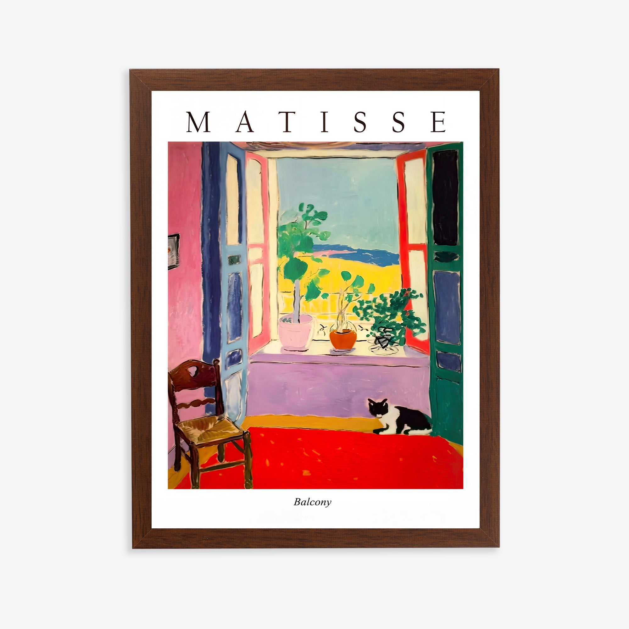 Matisse style balcony art print