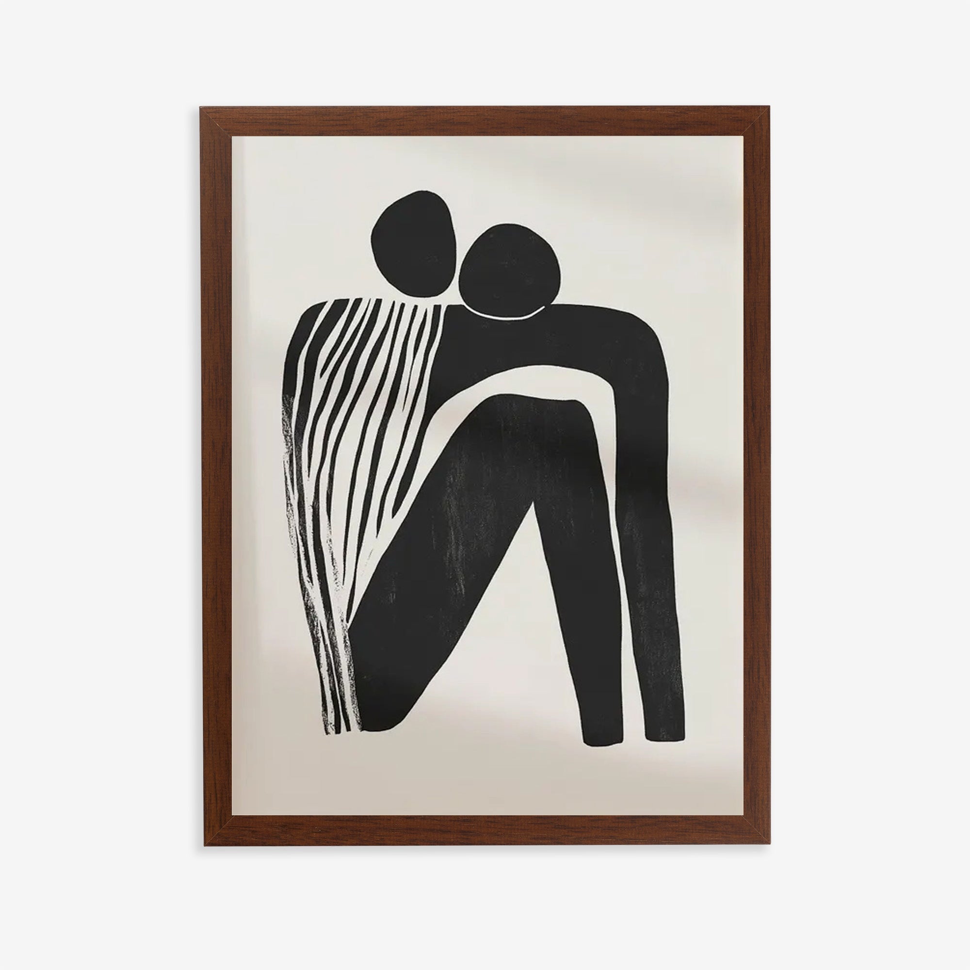 Minimalist Abstract Figure Wall Art Print