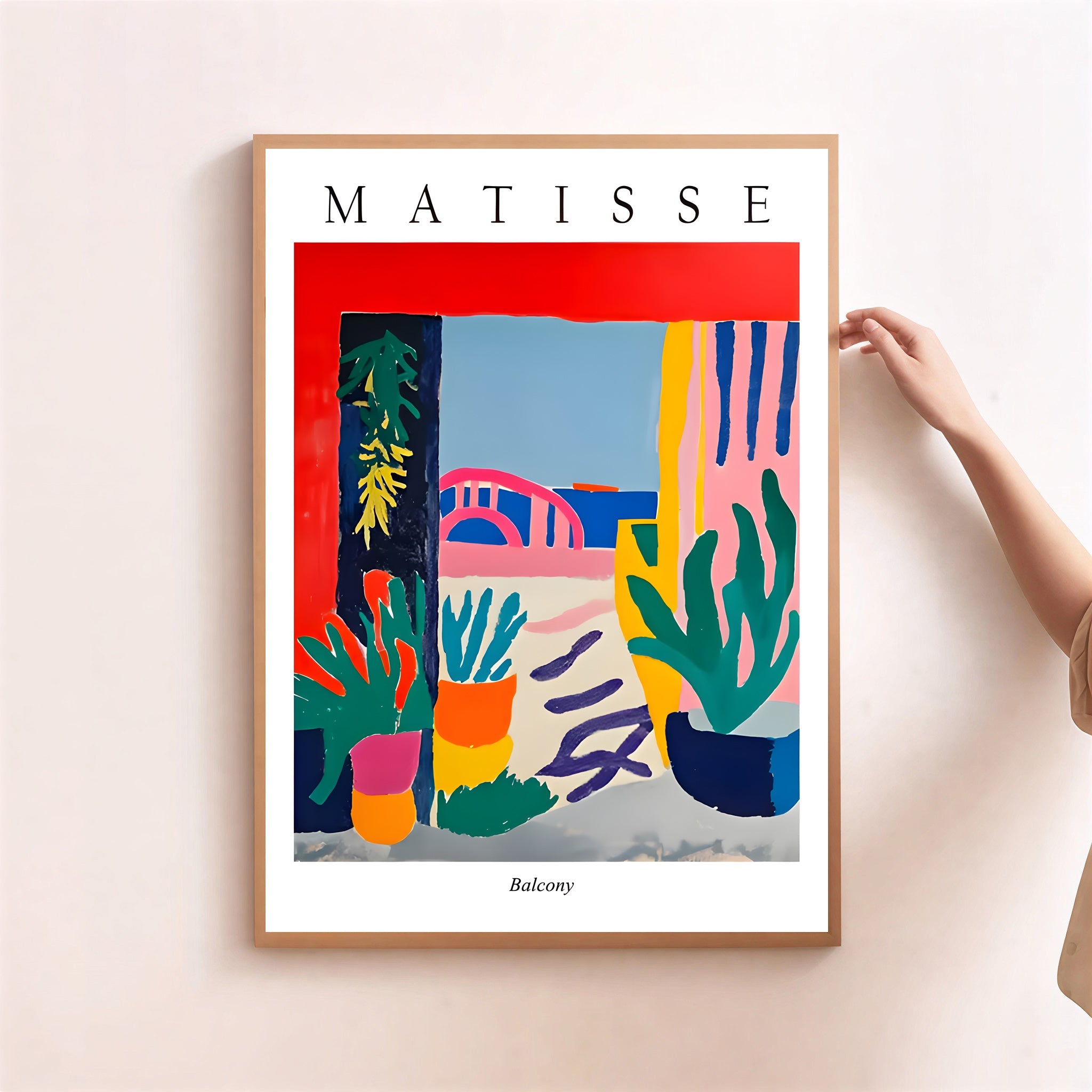 Henri matisse inspired interior plant artwork