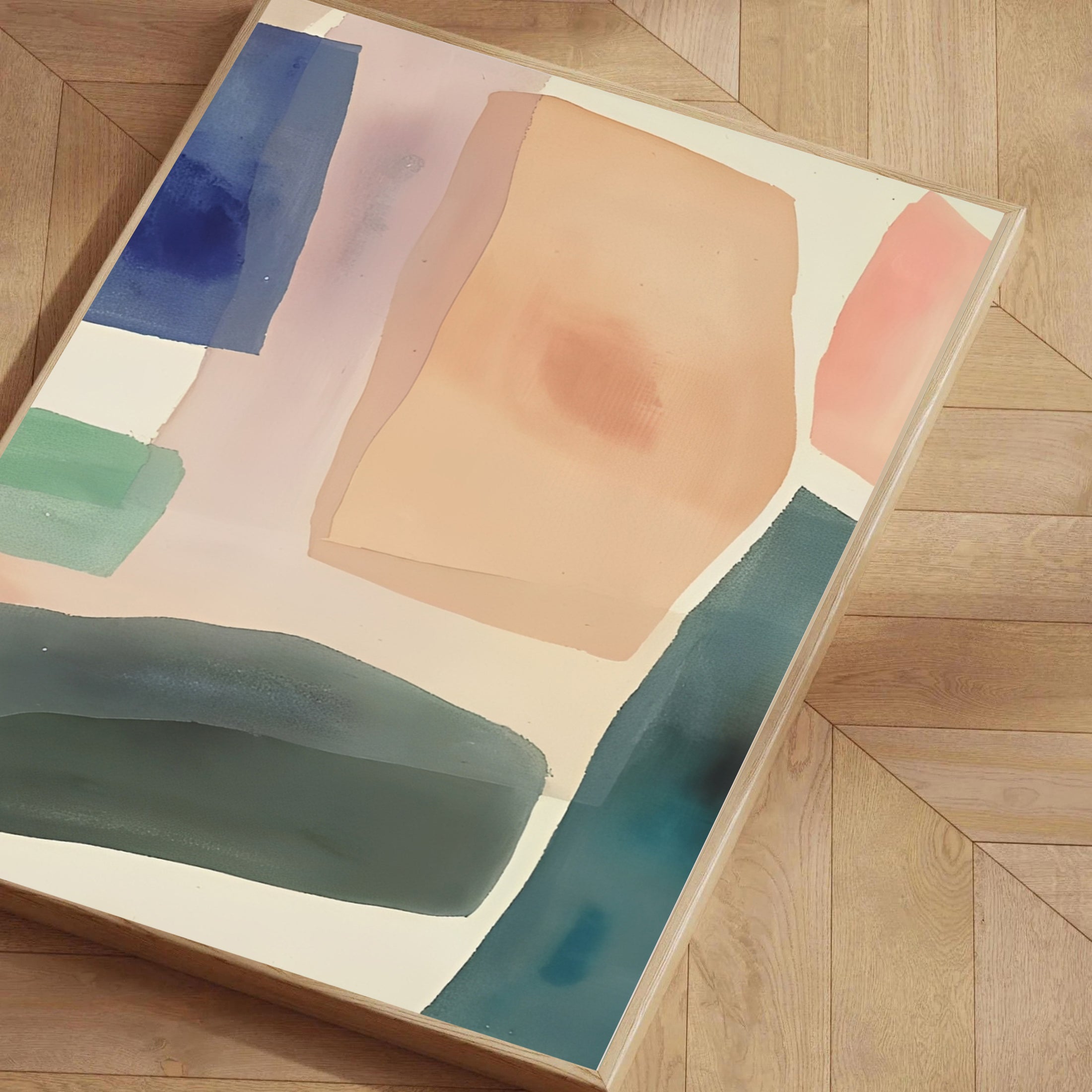 Modern Abstract Pastel Wall Art Print