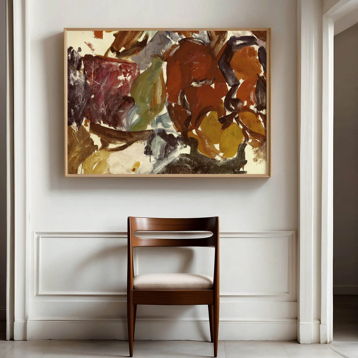 Warm Earthy Abstract Art Print
