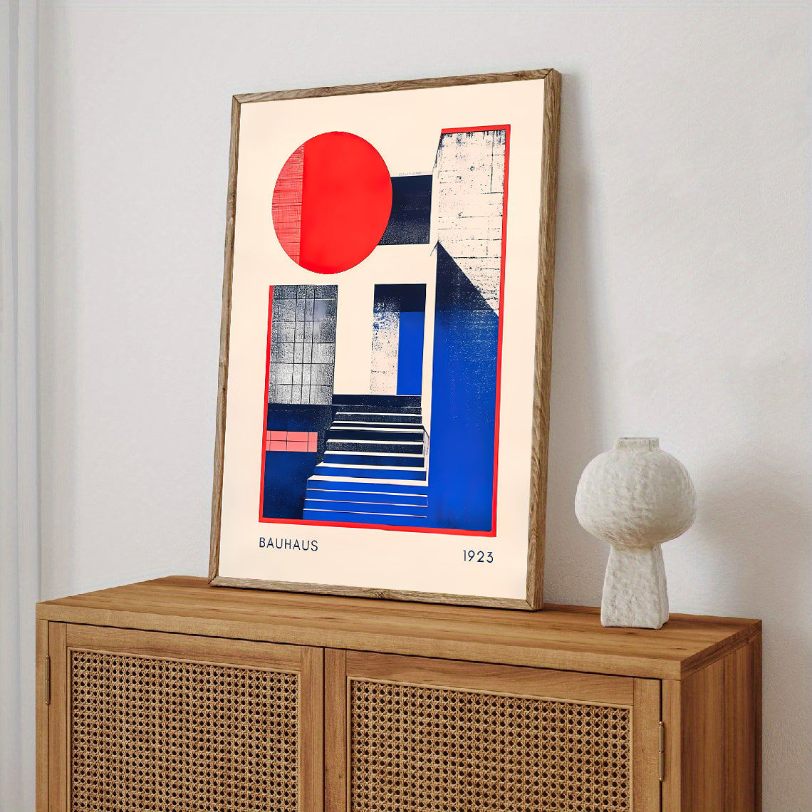 Abstract bauhaus wall art print from 1920s