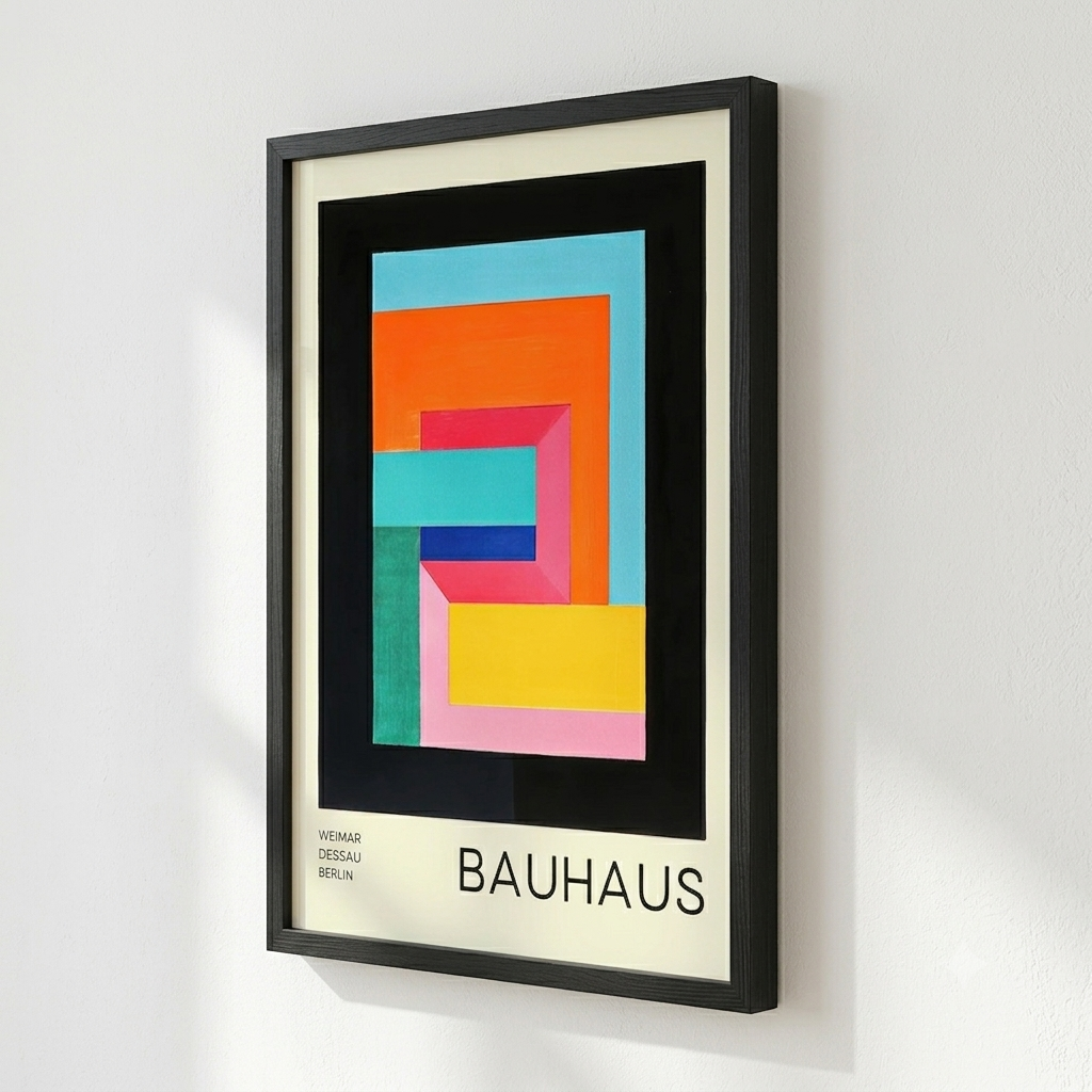 Bauhaus Geometric Abstract Art Print