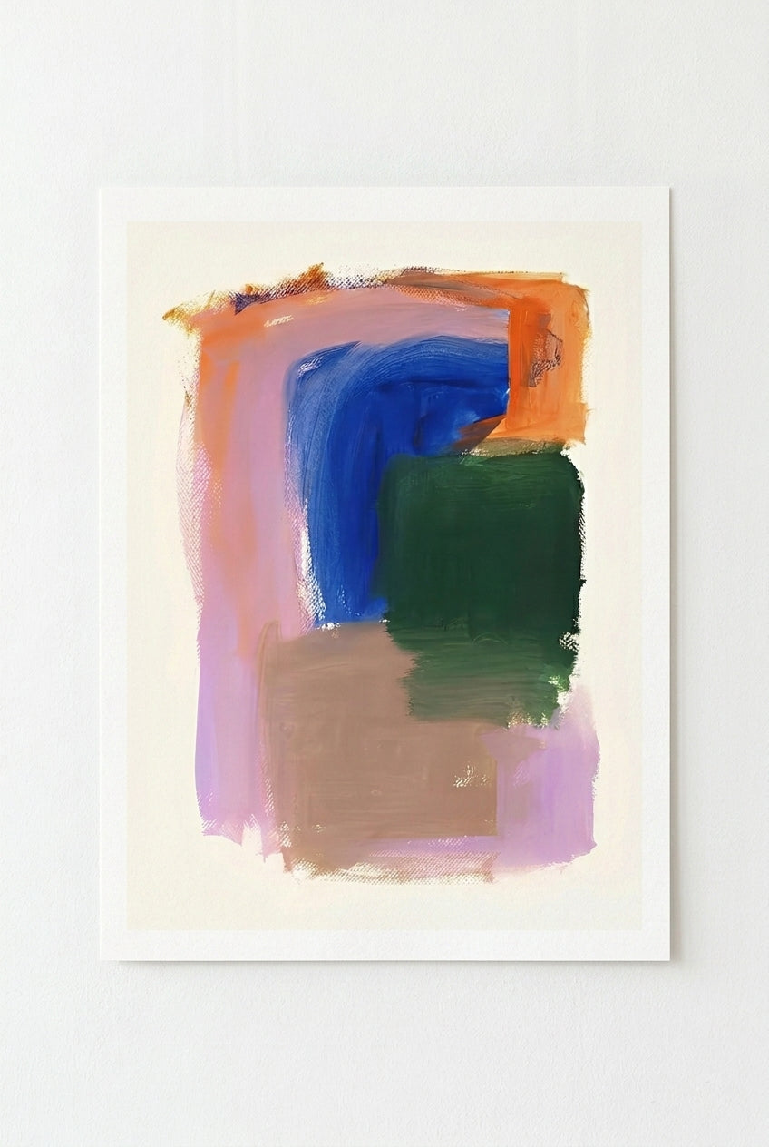 Colorful Modern Abstract Art Print