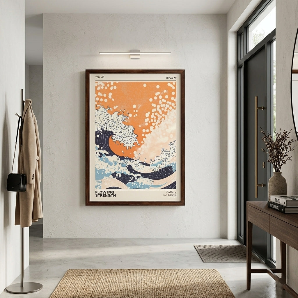 Japanese Wave Print – Tokyo Gallery Exhibition Wave Poster