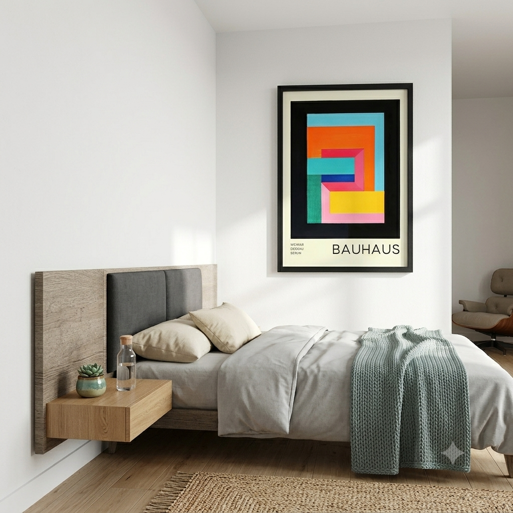 Bauhaus Geometric Abstract Art Print