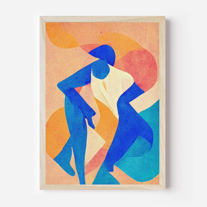 Modern Abstract Figurative Art Print