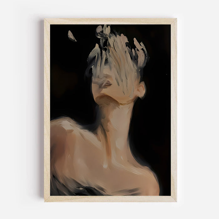 Faceless Abstract Portrait Wall Art Print
