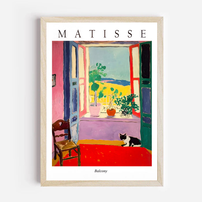 Matisse style balcony art print