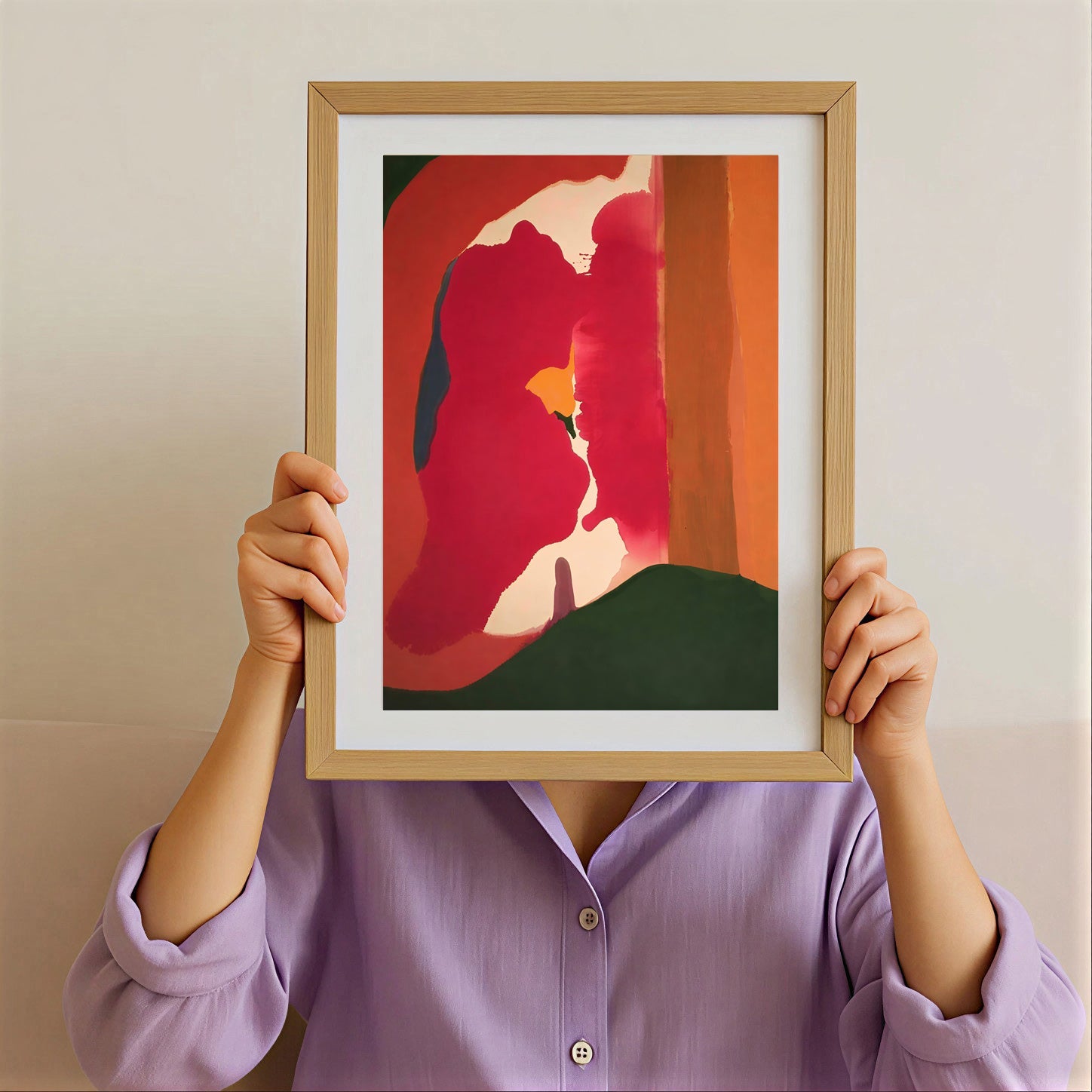 Abstract Color Block Wall Art Poster
