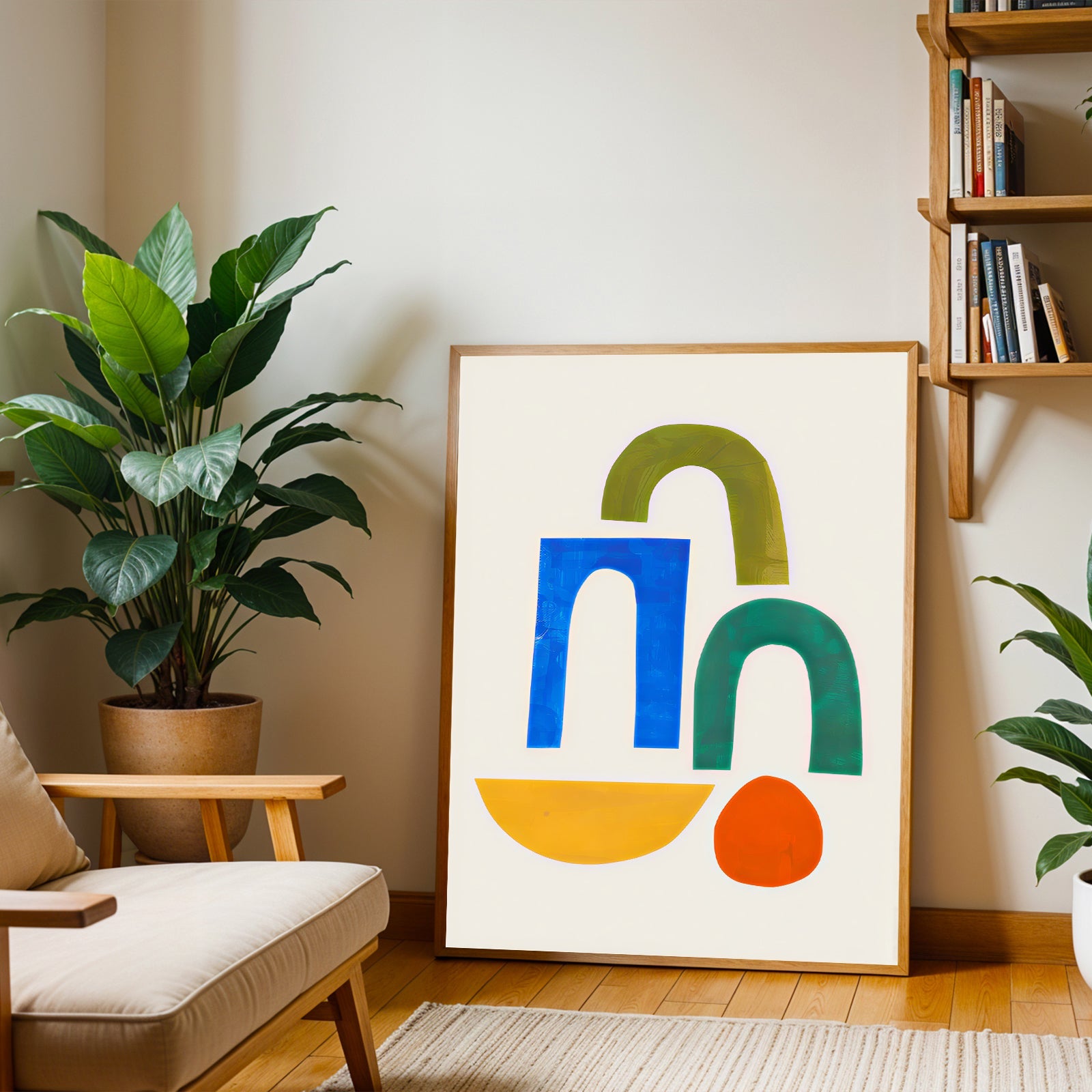 Colorful Minimalist Abstract Wall Art Print