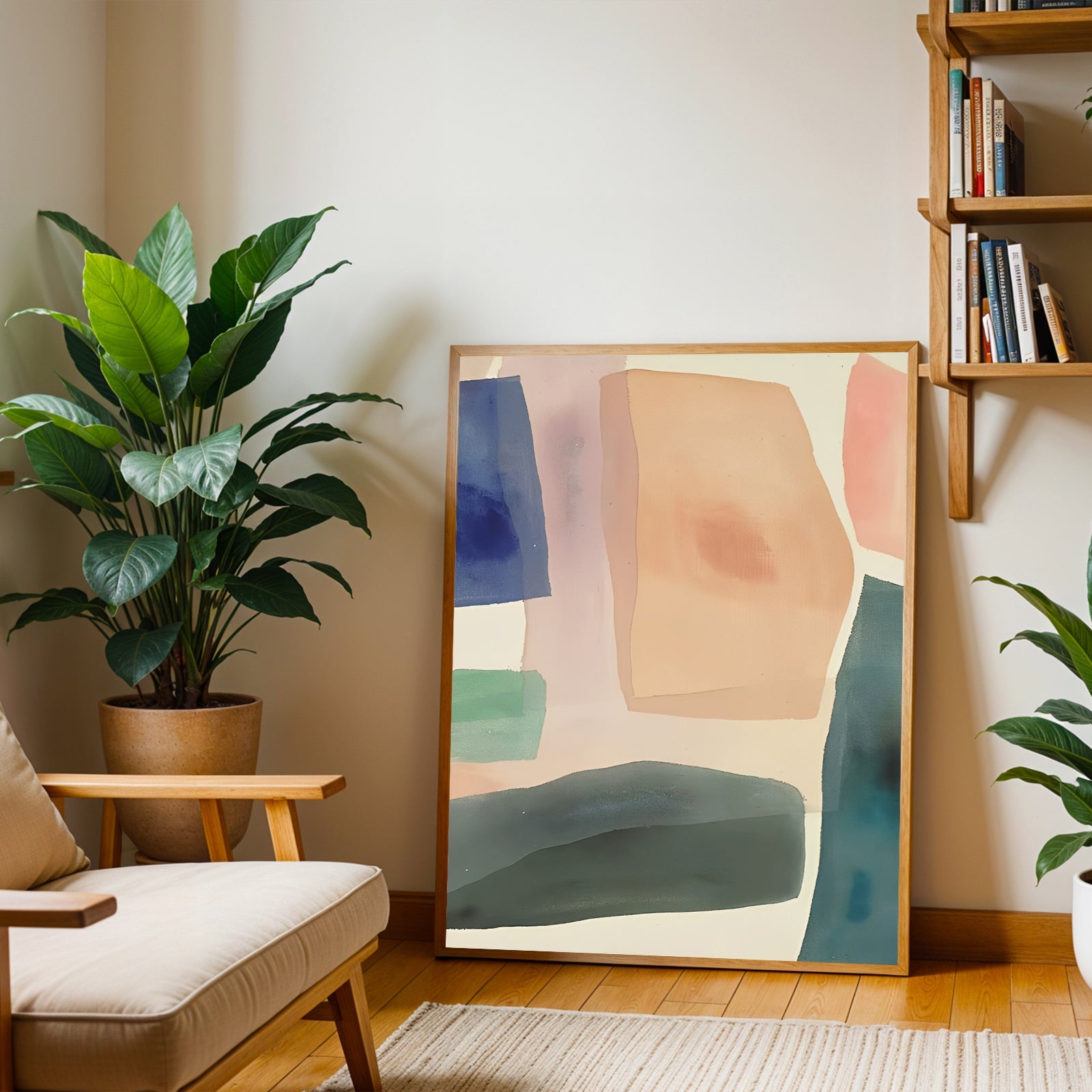 Modern Abstract Pastel Wall Art Print