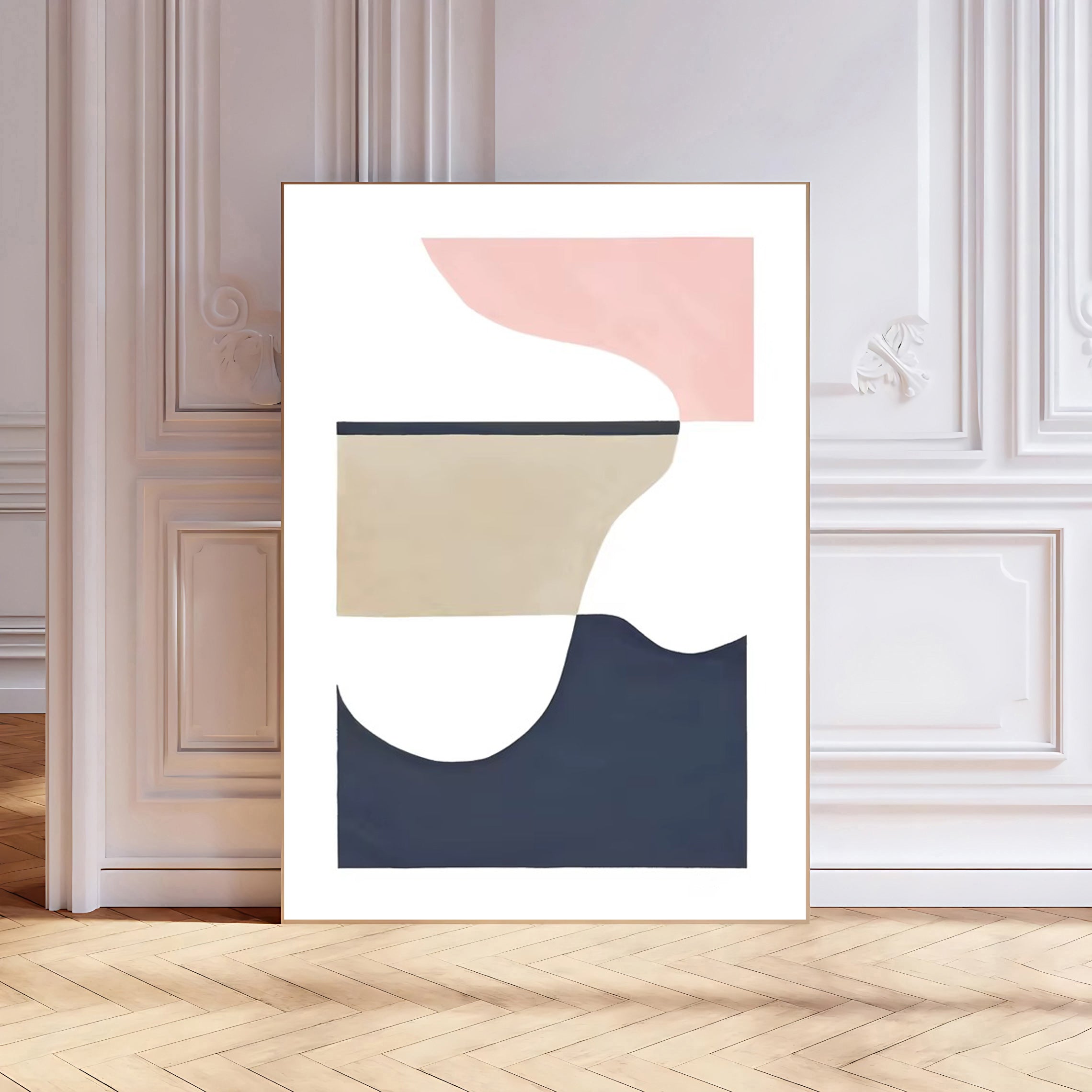 Scandinavian wall art print minimalist design