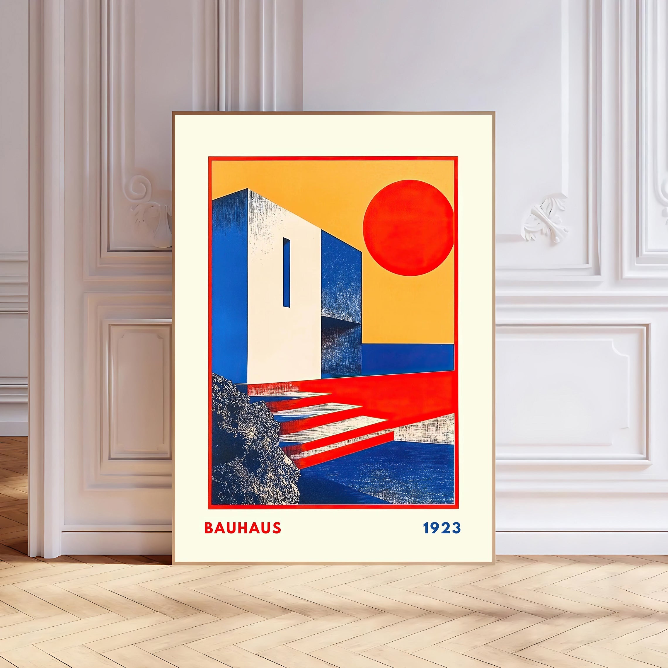 Bauhaus 1923 Geometric Architecture Poster