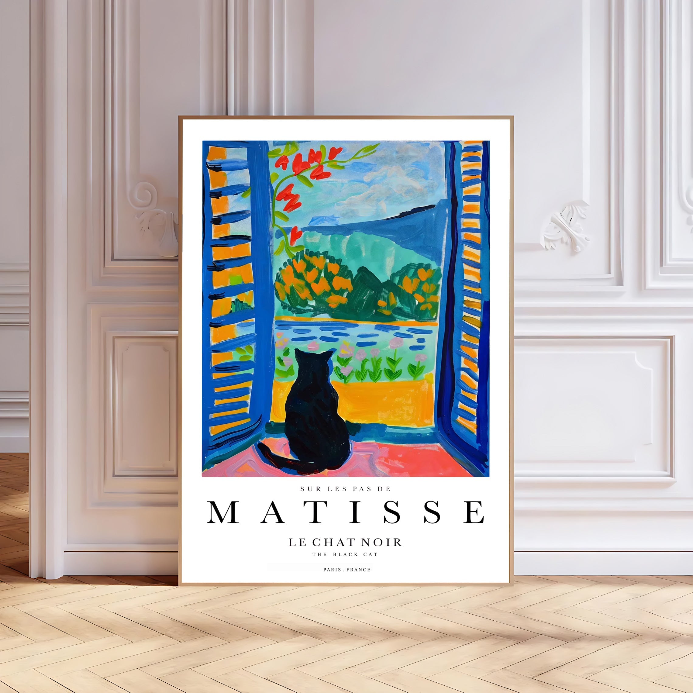 Matisse Inspired Cat Art Print