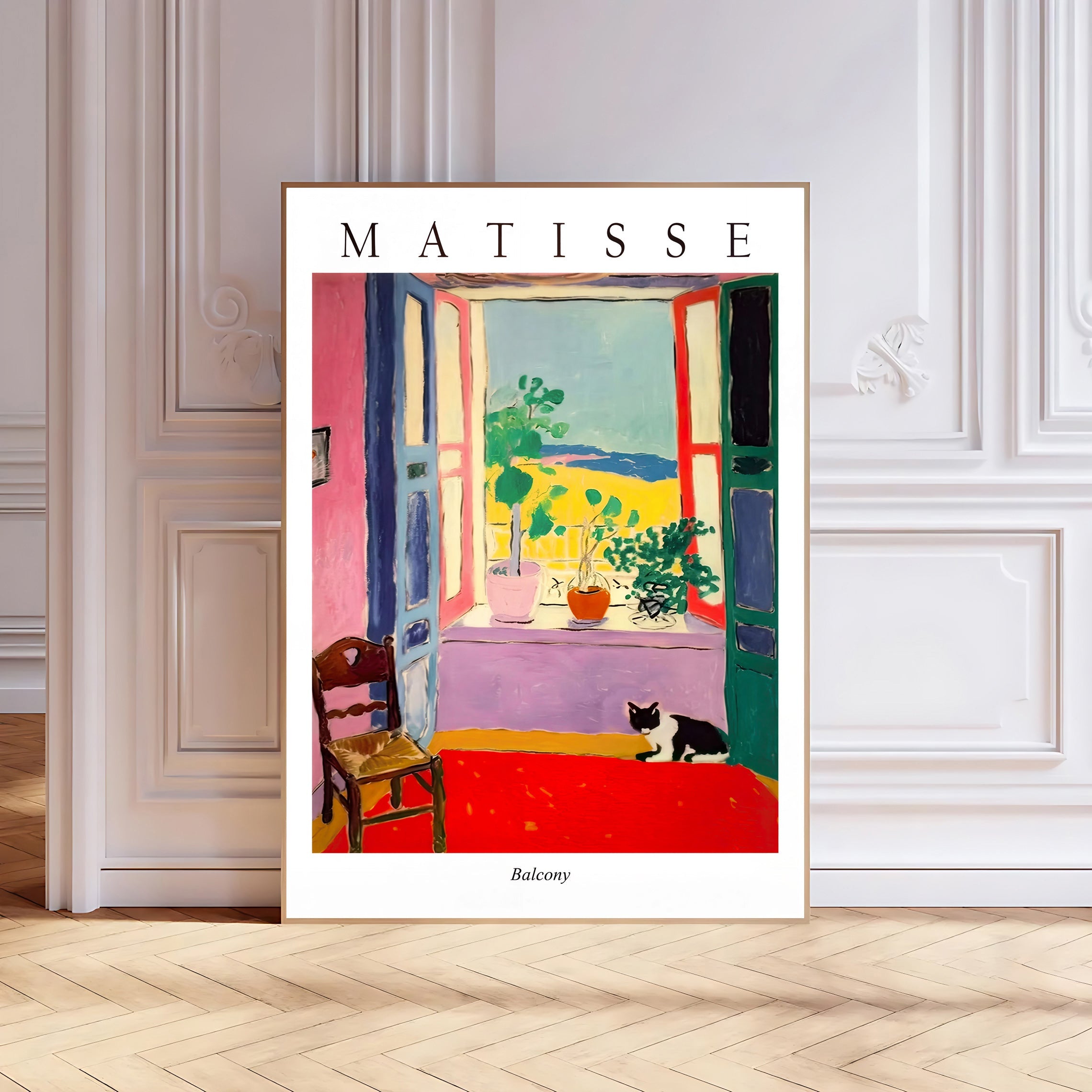 Matisse style balcony art print