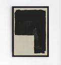Modern black minimalist abstract wall art print