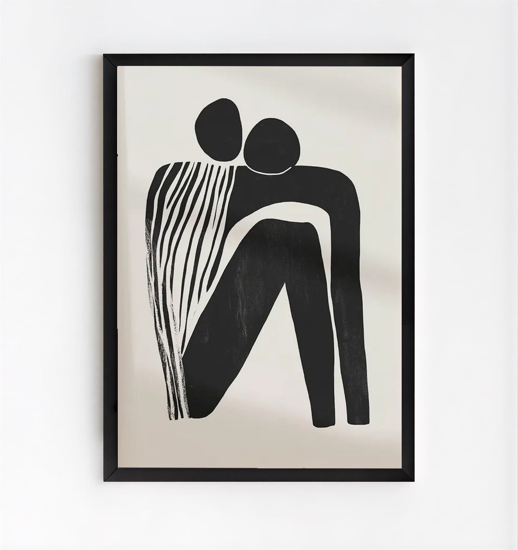 Minimalist Abstract Figure Wall Art Print
