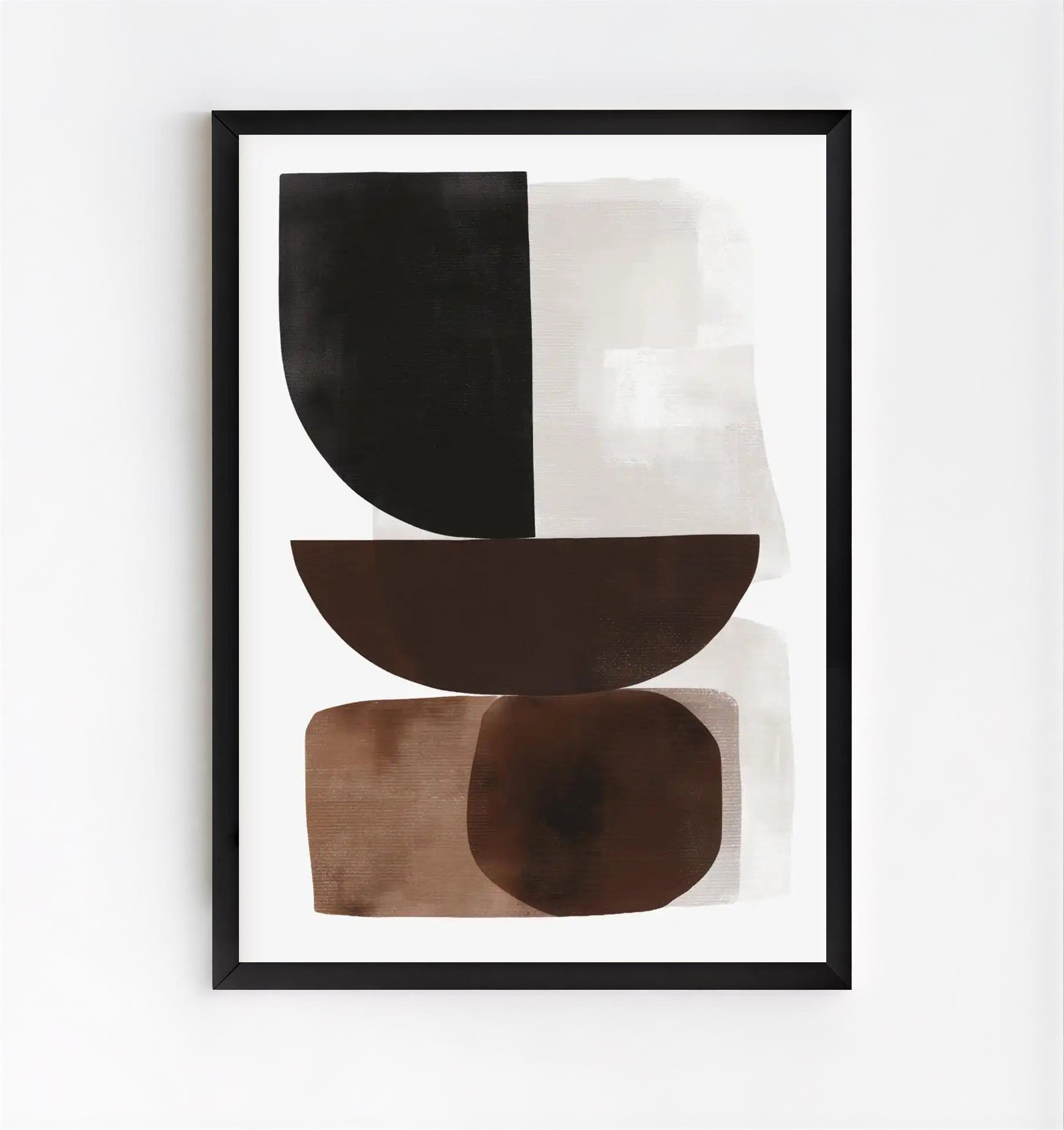 Abstract wall art in neutral tones