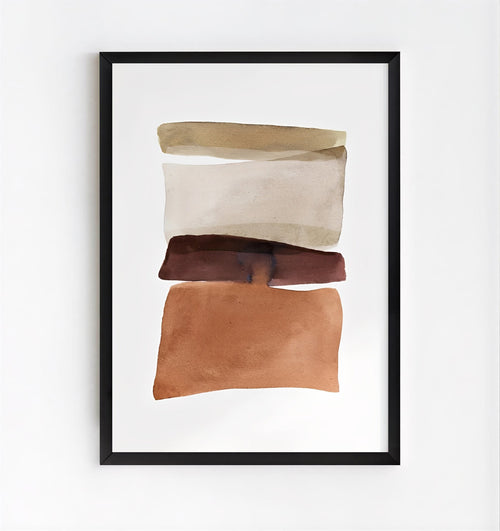 Abstract Wall Art Print in Neutral Tones