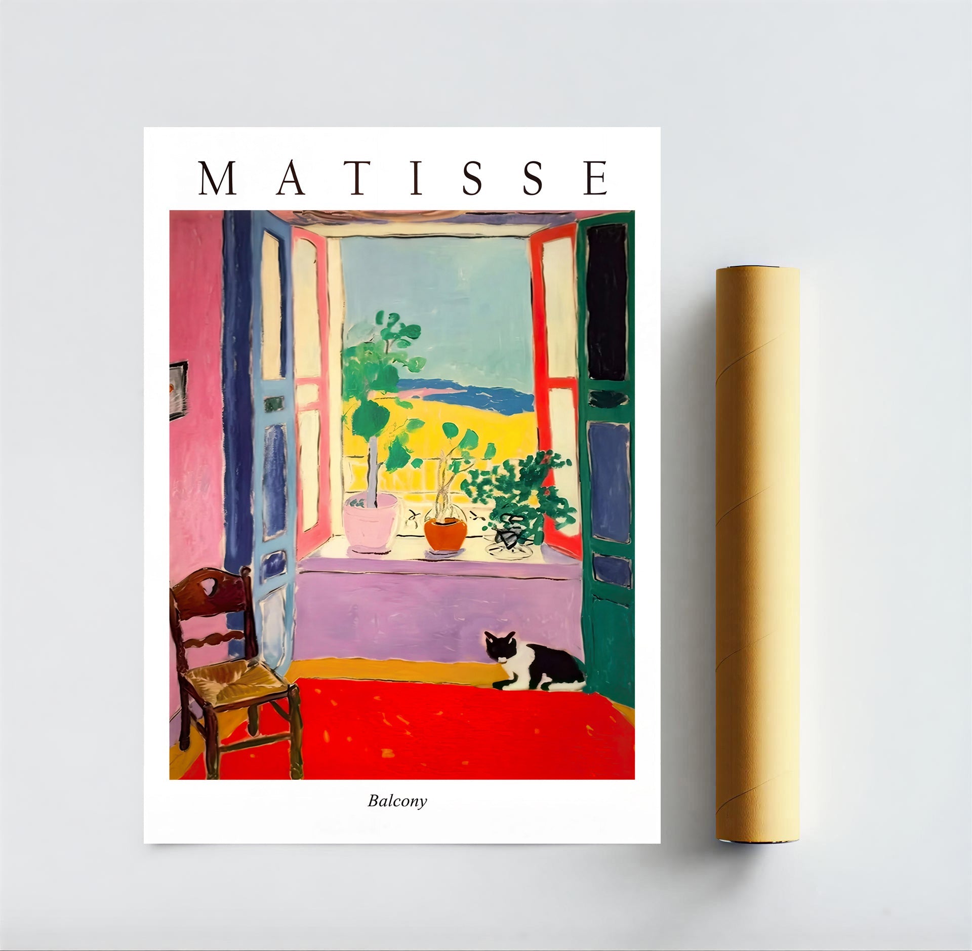 Matisse style balcony art print