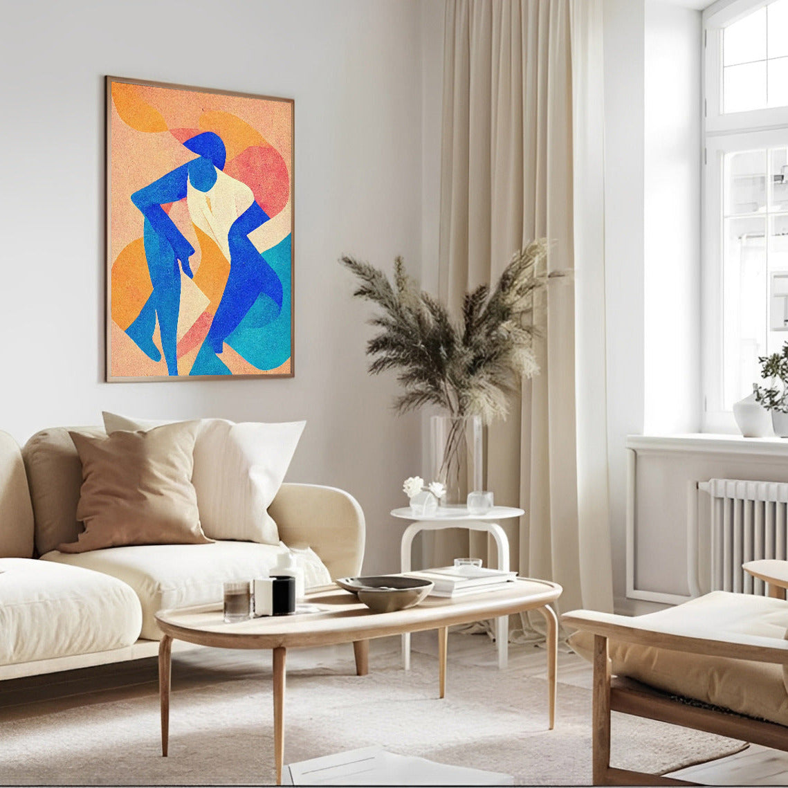 Modern Abstract Figurative Art Print