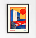 Bauhaus 1923 Geometric Architecture Poster