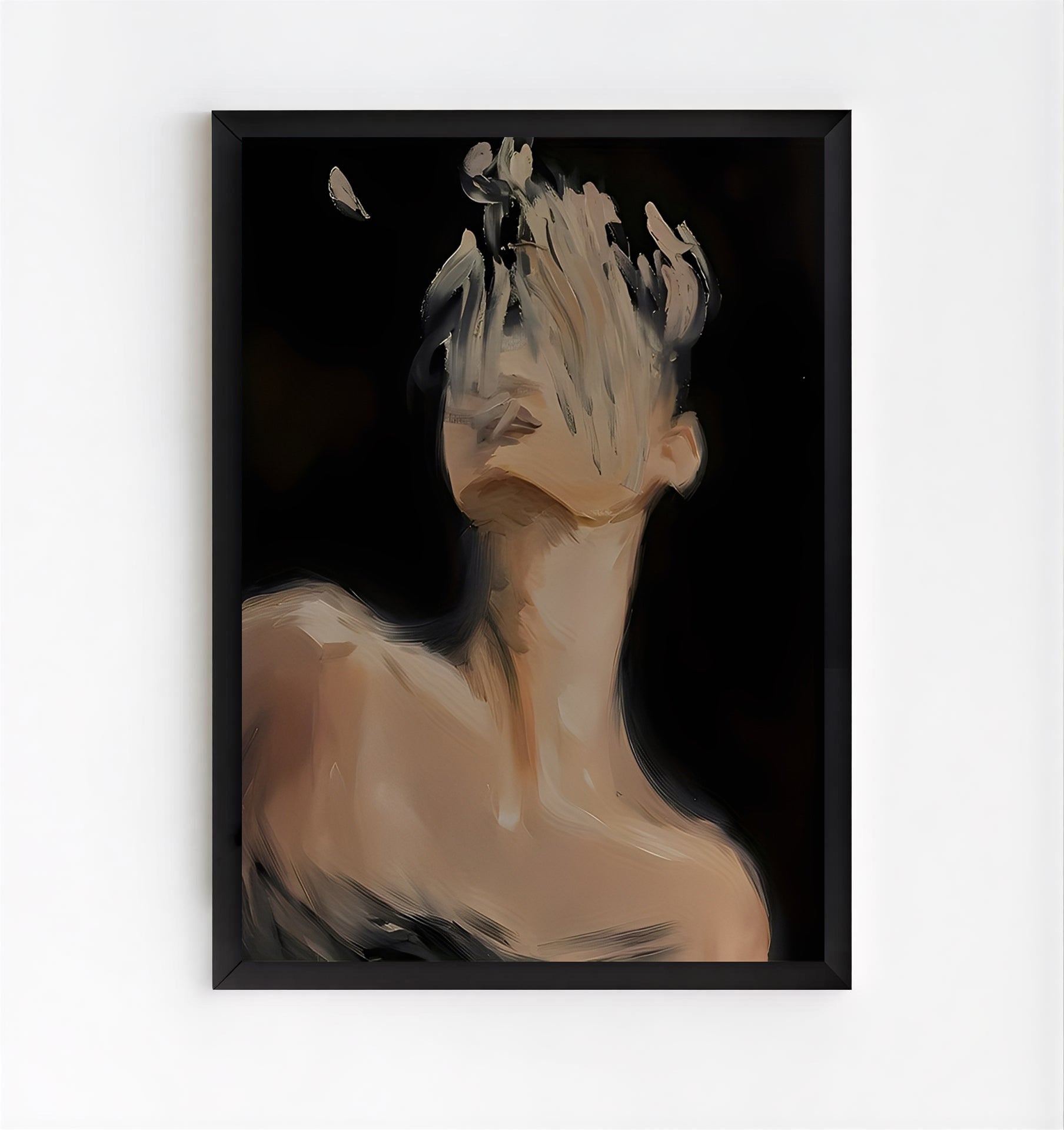 Faceless Abstract Portrait Wall Art Print