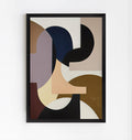 Abstract geometric shapes art print