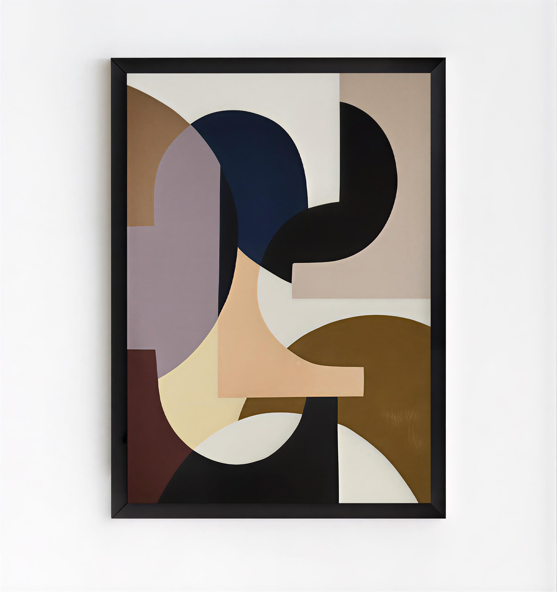 Abstract geometric shapes art print