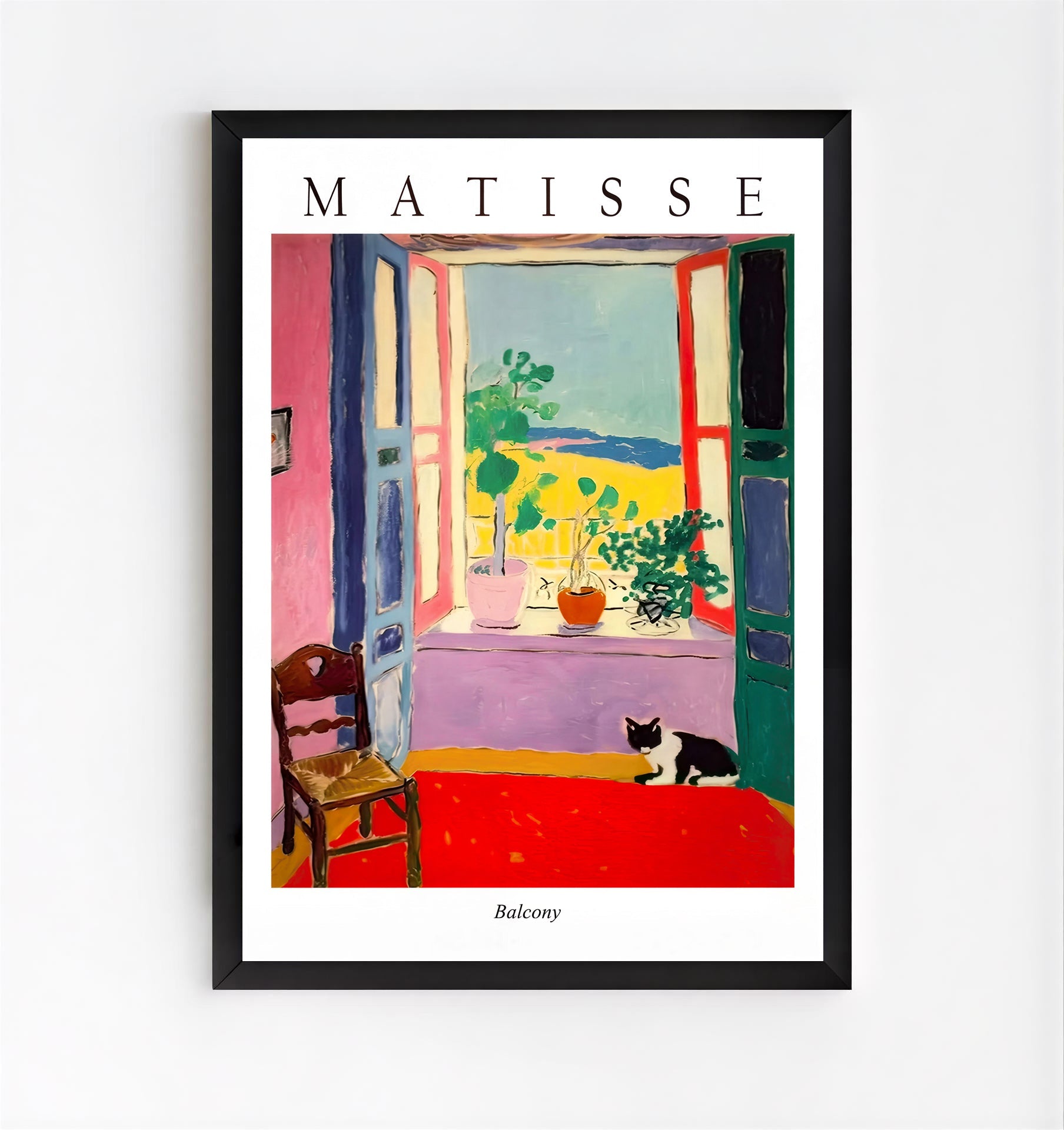 Matisse style balcony art print