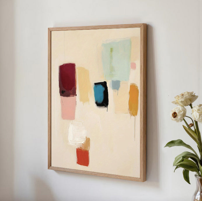 Color Minimalist Abstract Wall Art Print