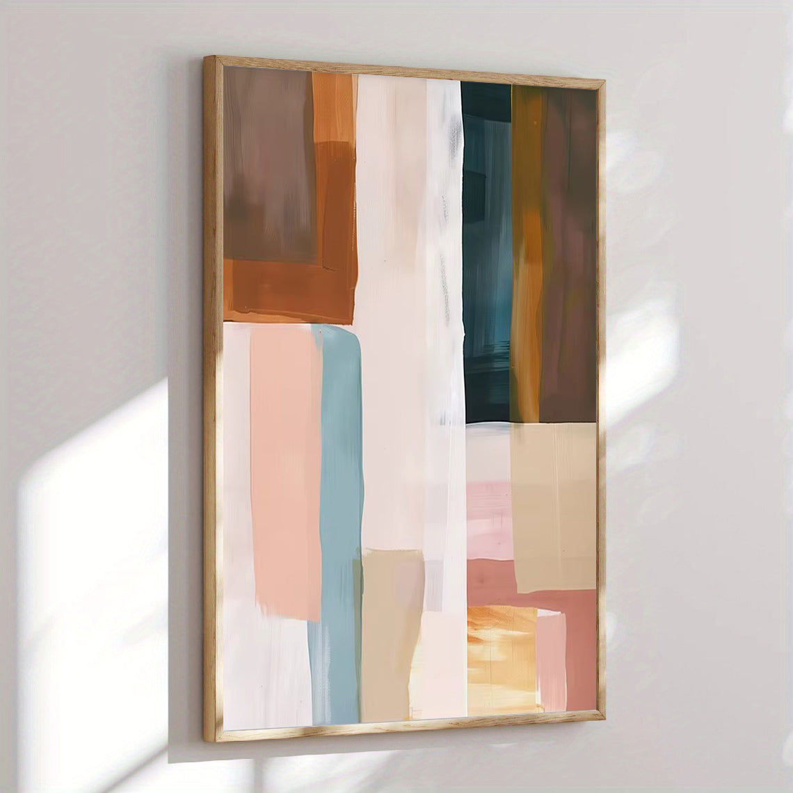 Modern neutral abstract wall art print