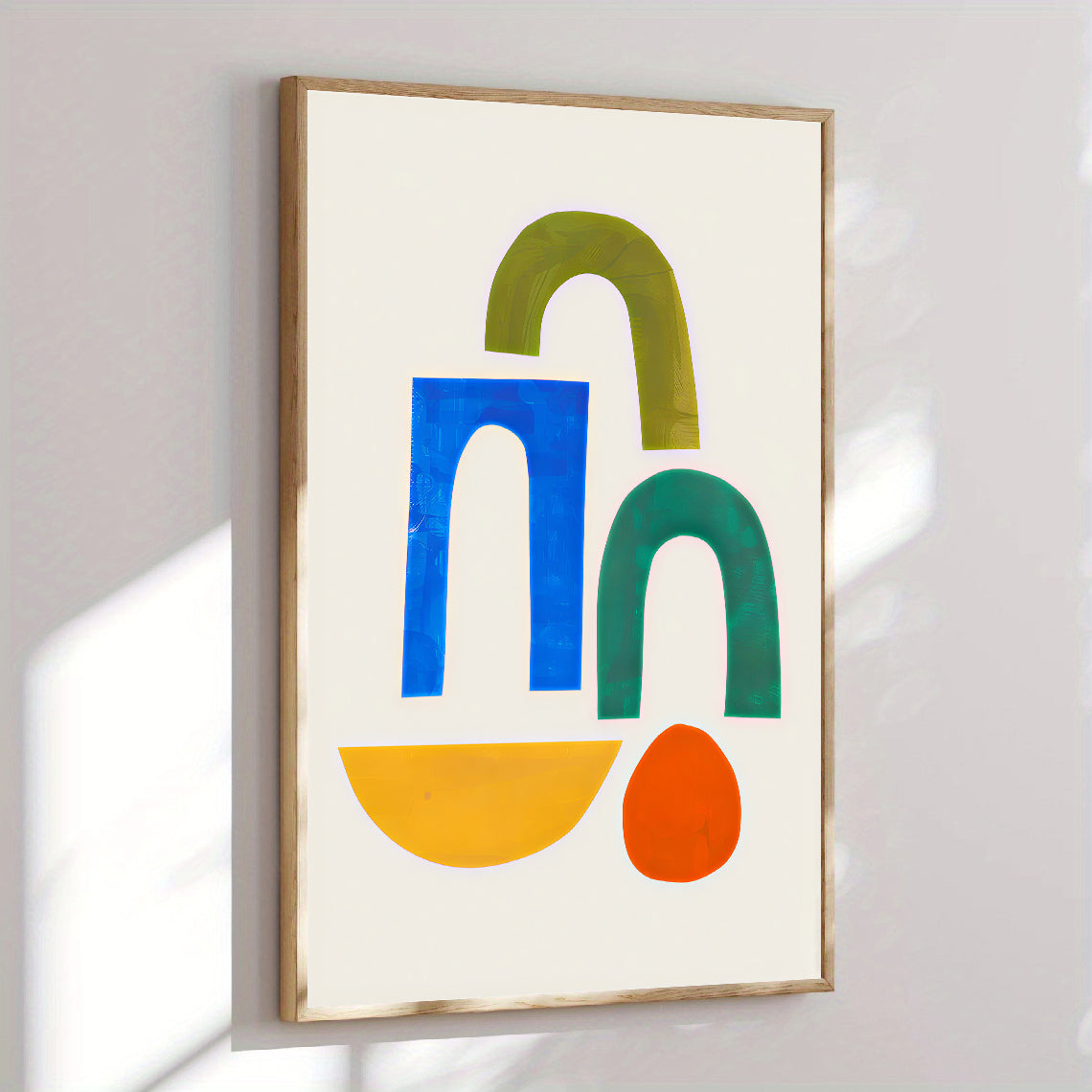 Colorful Minimalist Abstract Wall Art Print