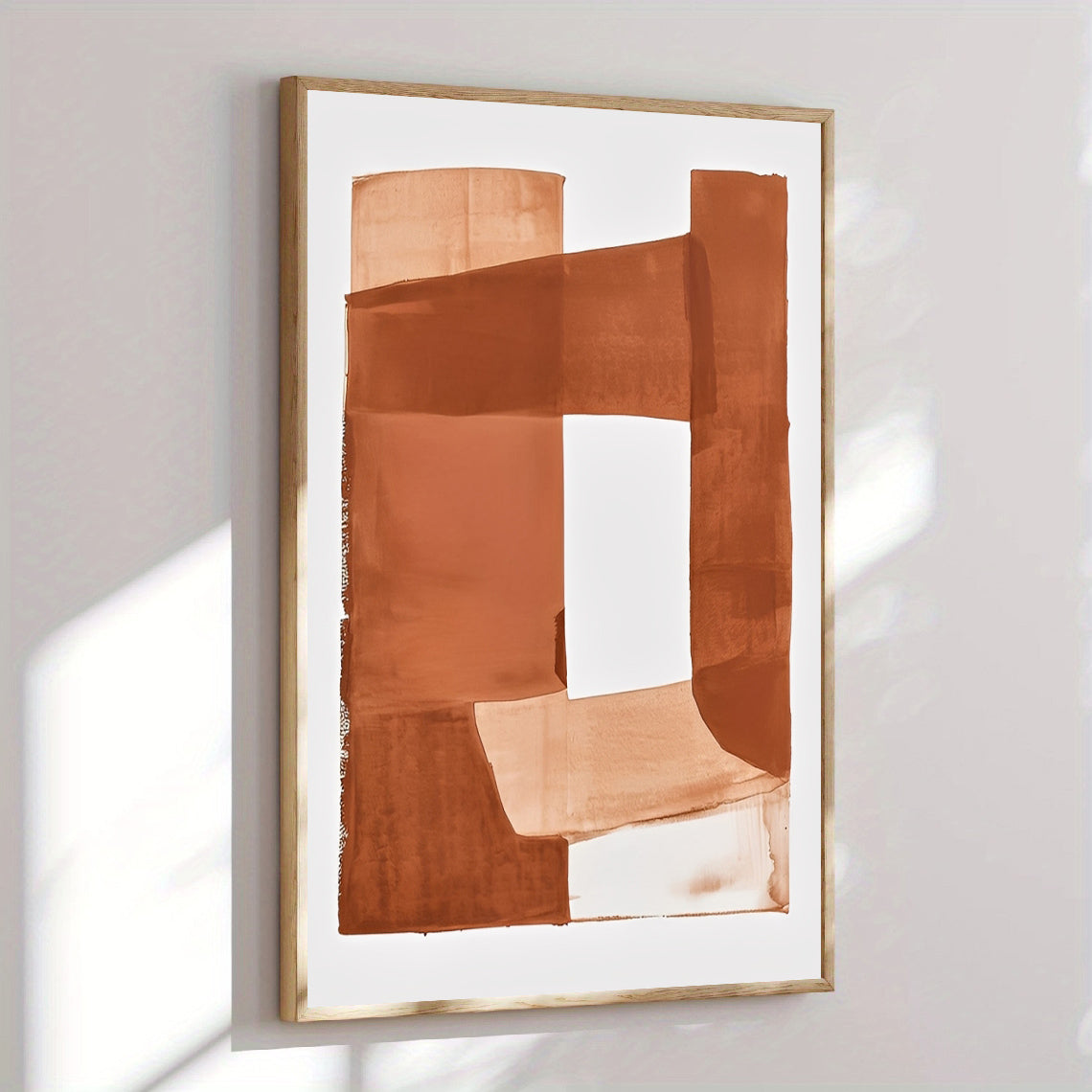 Abstract earth tone wall art print