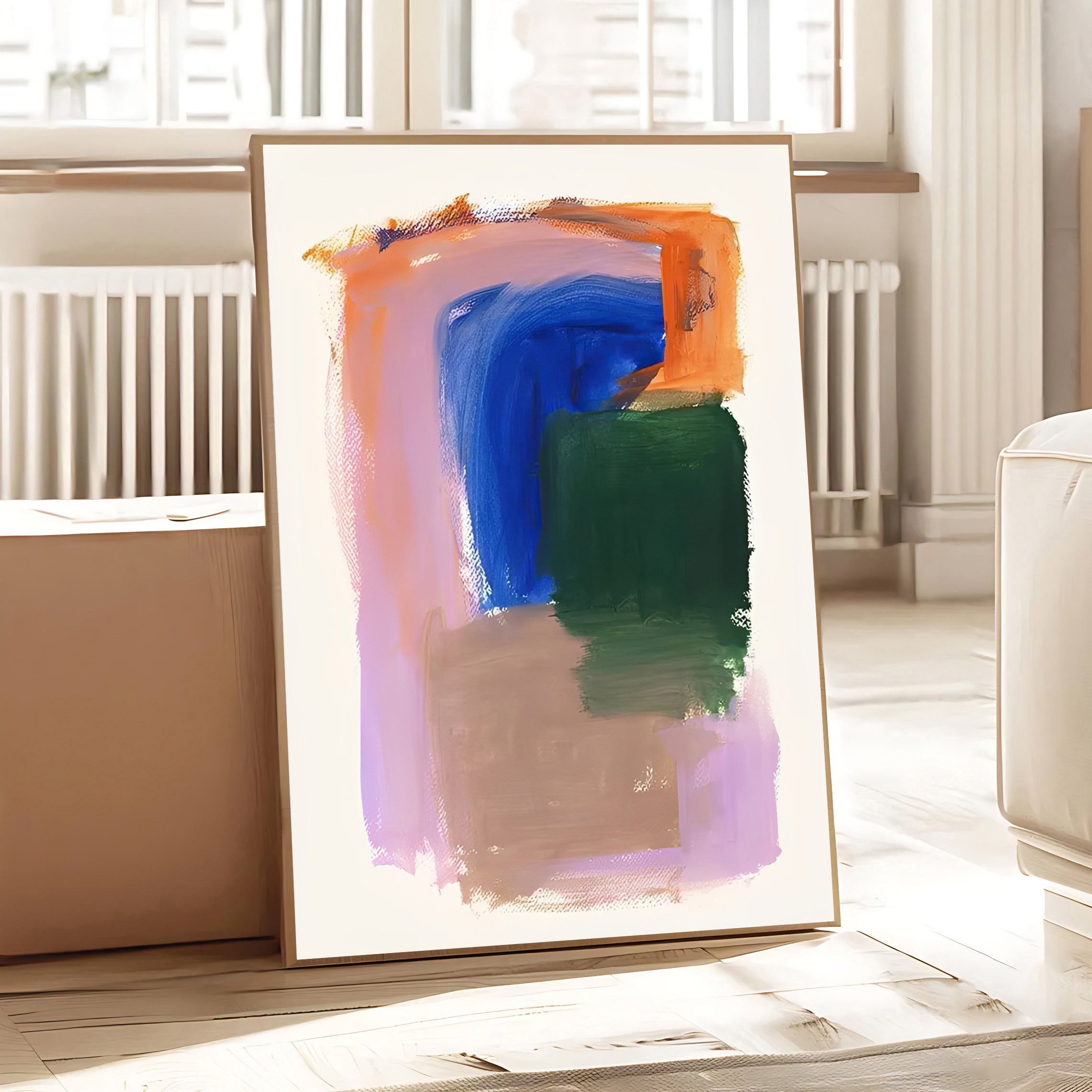 Colorful Modern Abstract Art Print