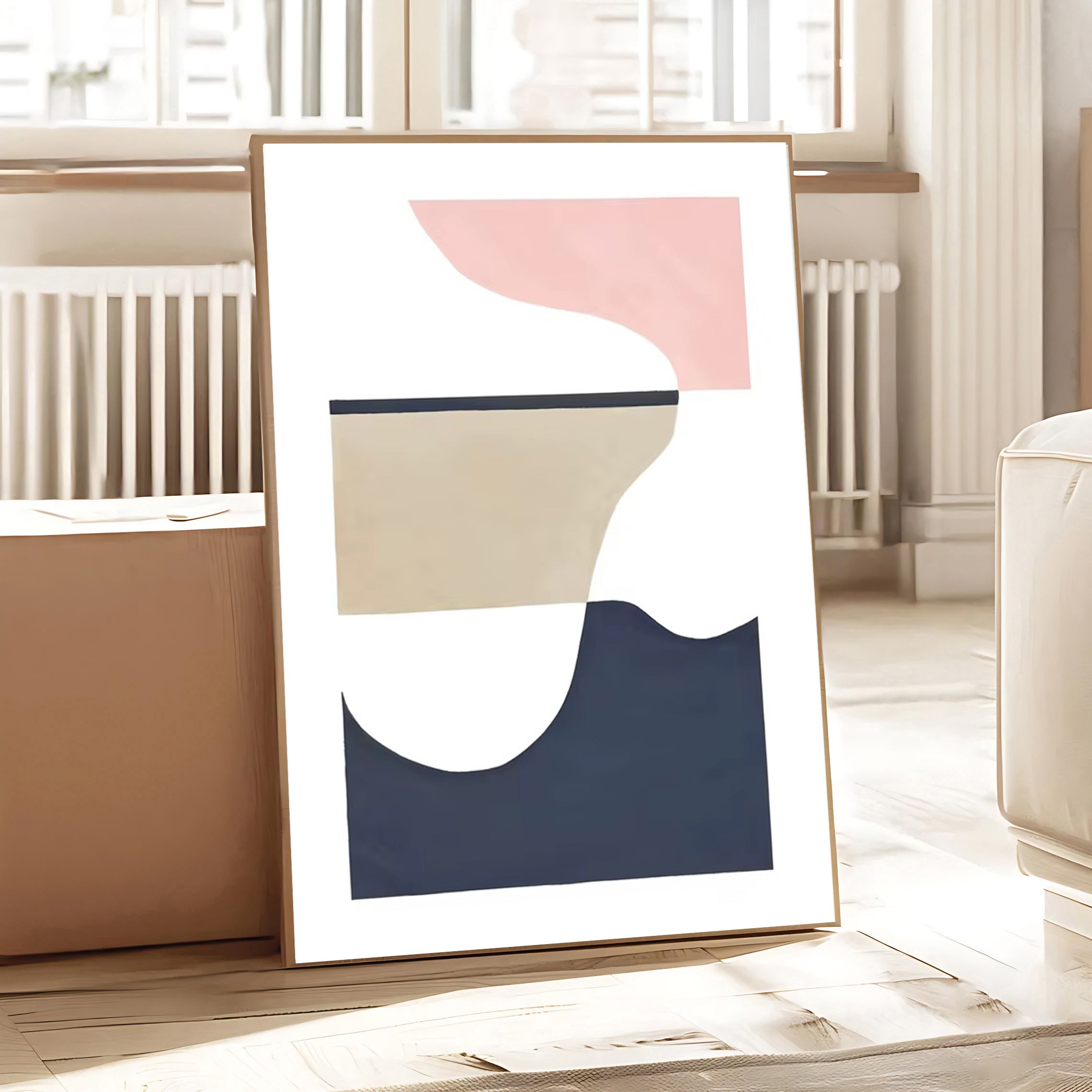 Scandinavian wall art print minimalist design