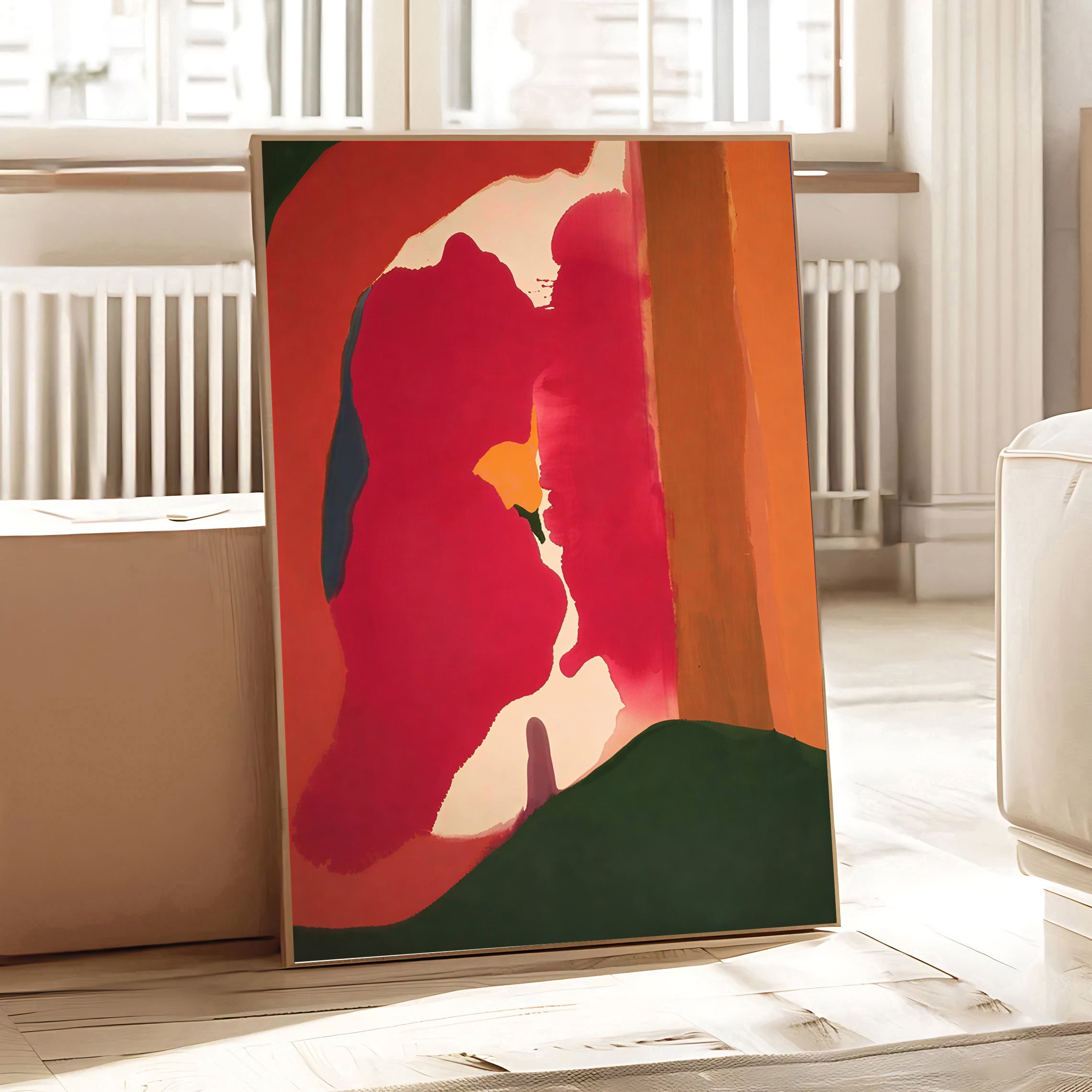 Abstract Color Block Wall Art Poster