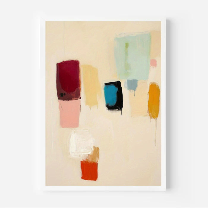 Color Minimalist Abstract Wall Art Print