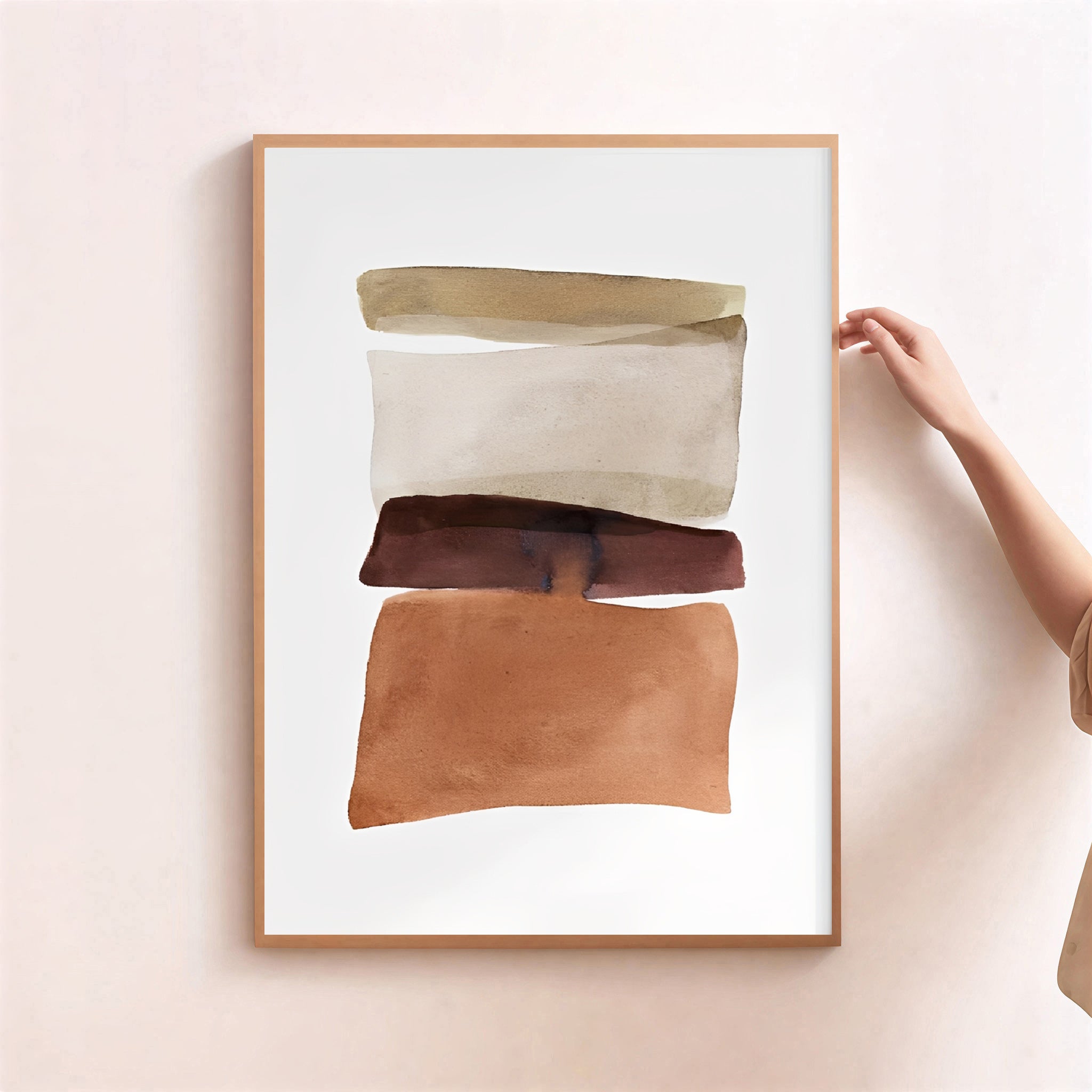 Abstract Wall Art Print in Neutral Tones