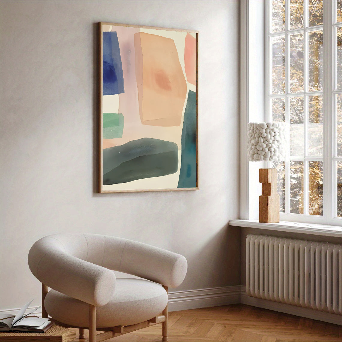 Modern Abstract Pastel Wall Art Print