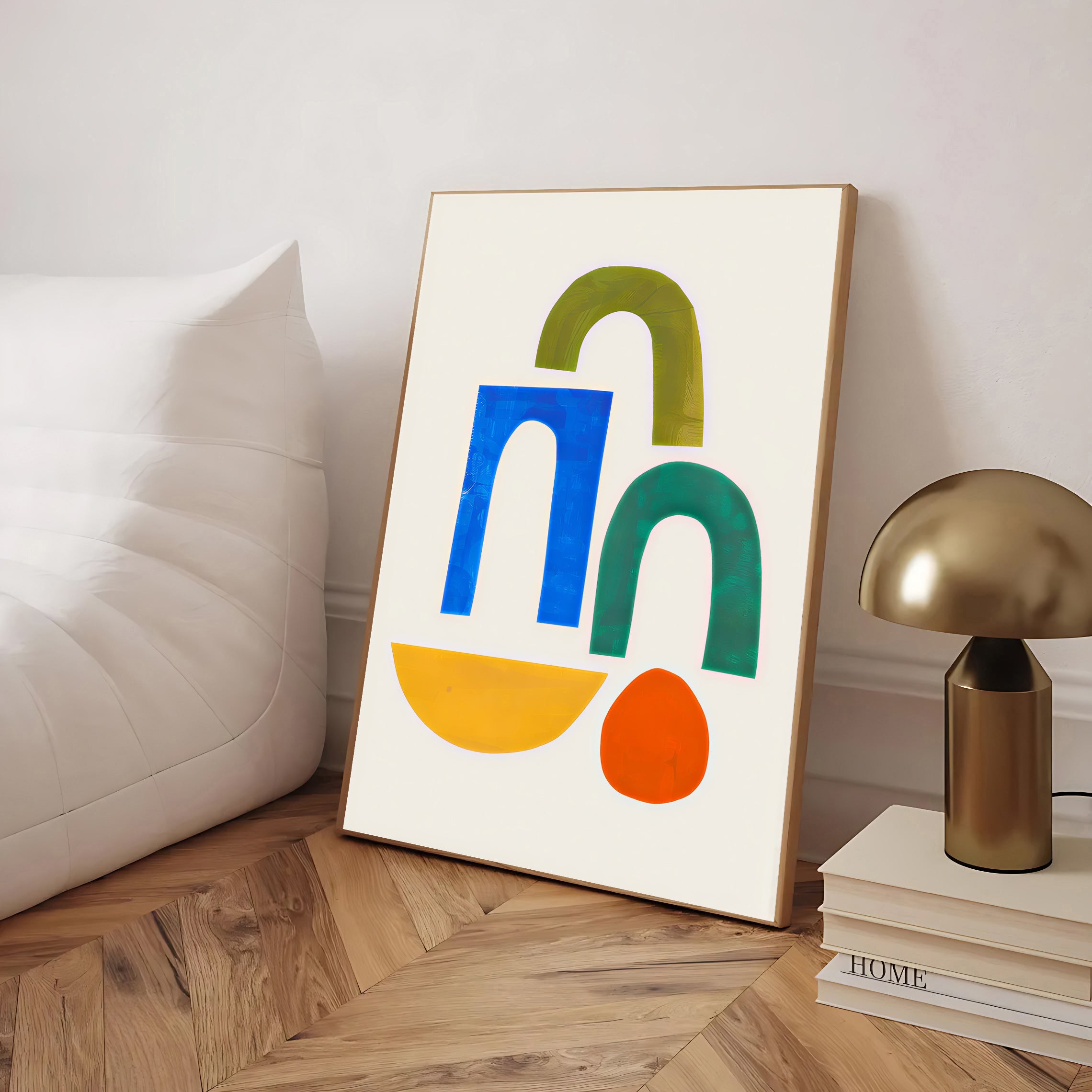 Colorful Minimalist Abstract Wall Art Print