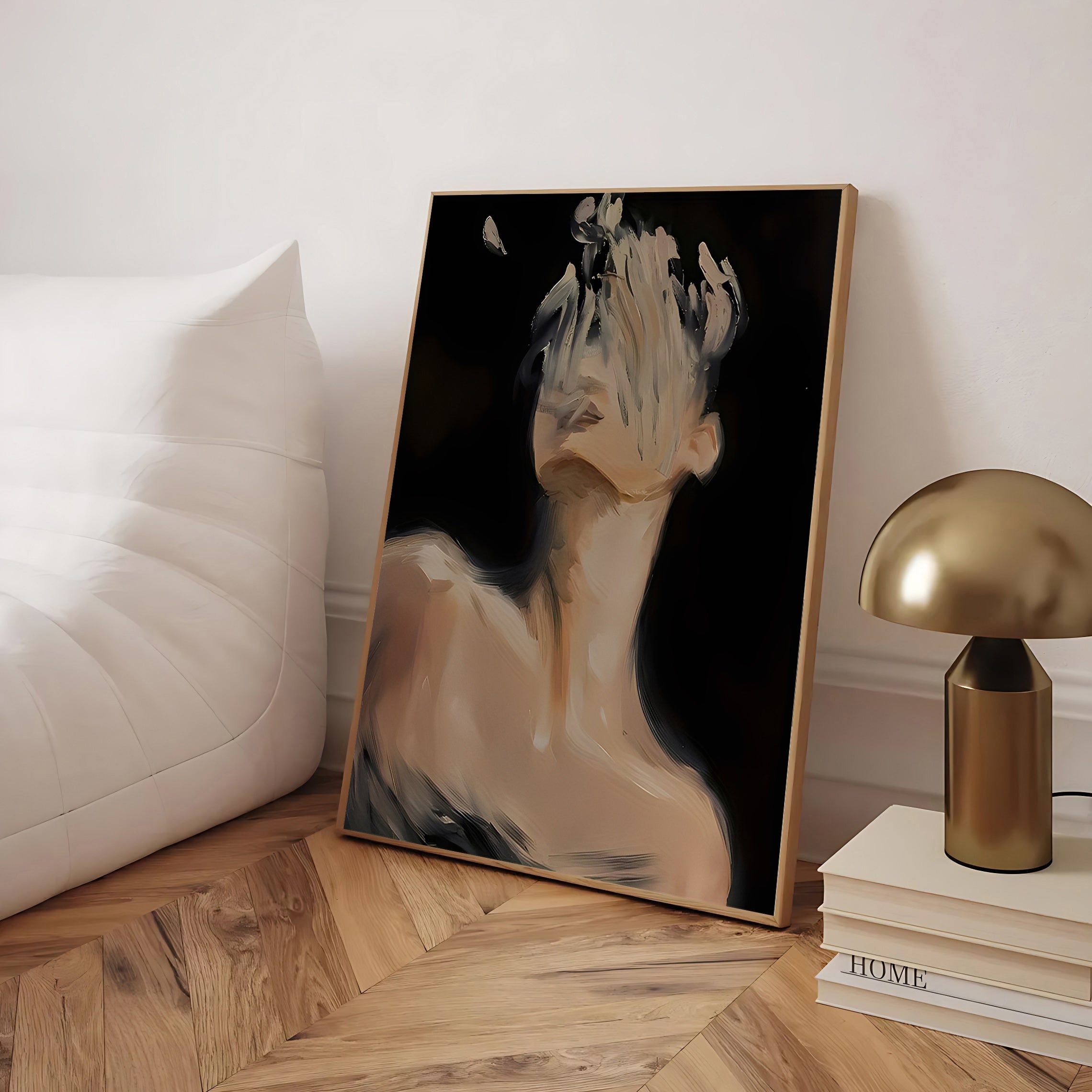 Faceless Abstract Portrait Wall Art Print