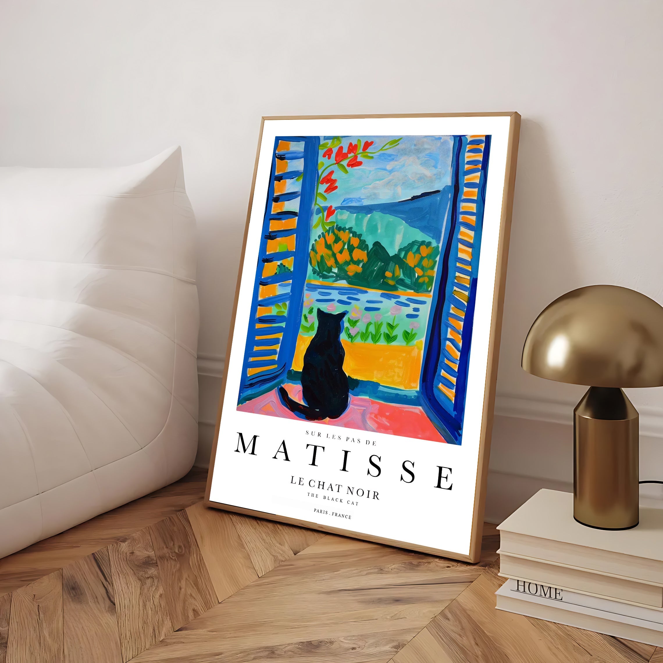 Matisse Inspired Cat Art Print