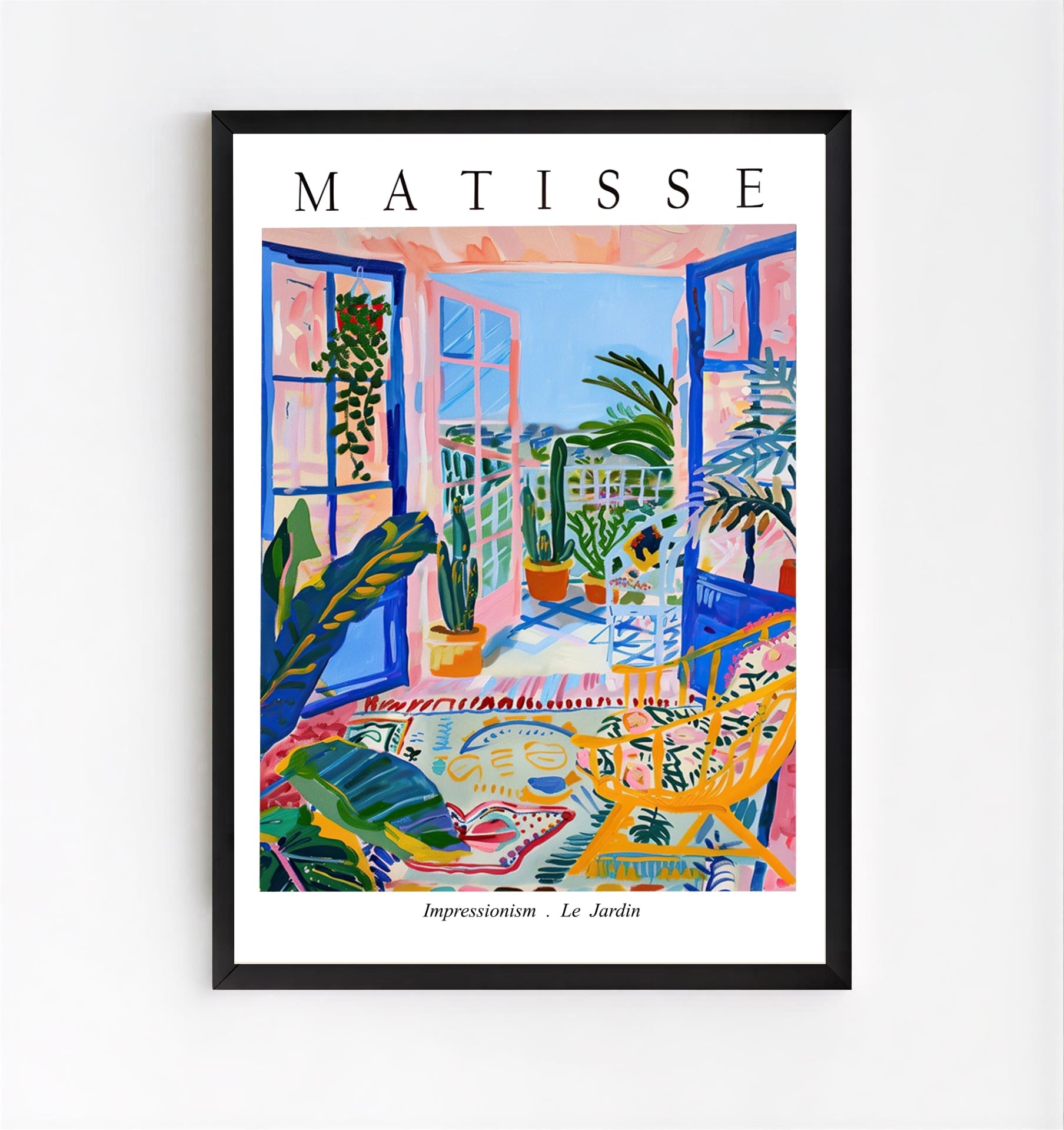 Matisse Le Jardin Exhibition Poster - Colorful Balcony Wall Art