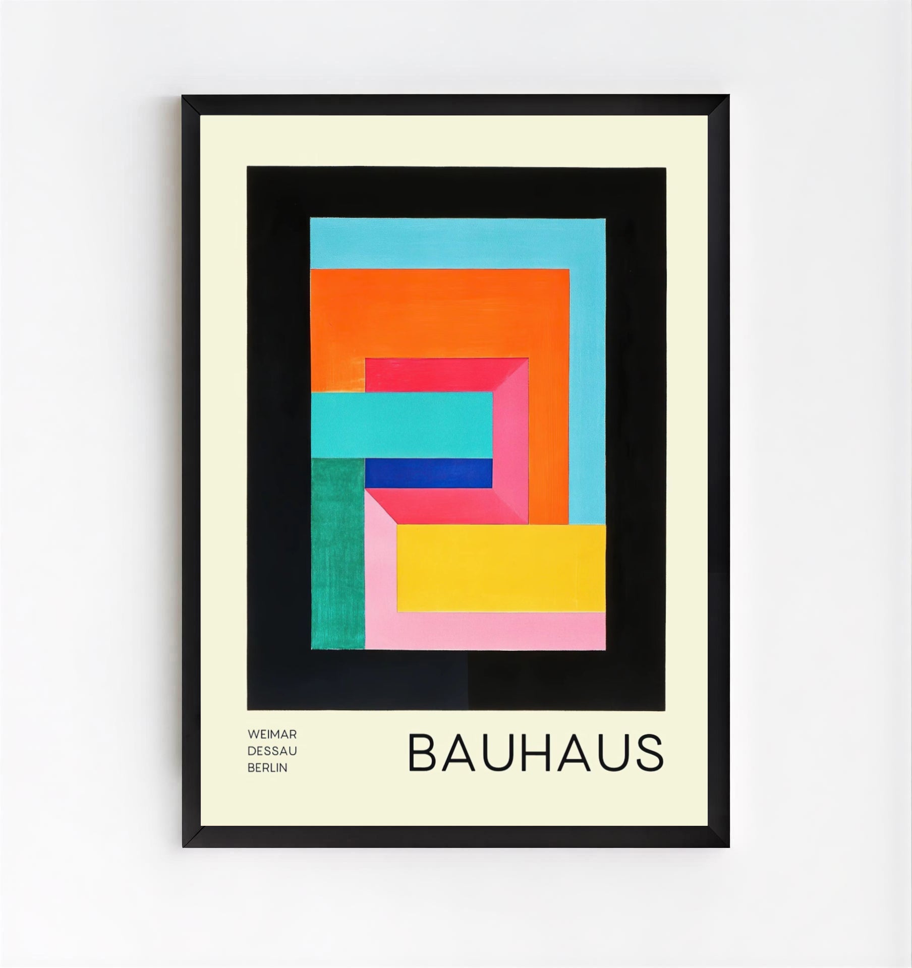 Bauhaus Geometric Abstract Art Print