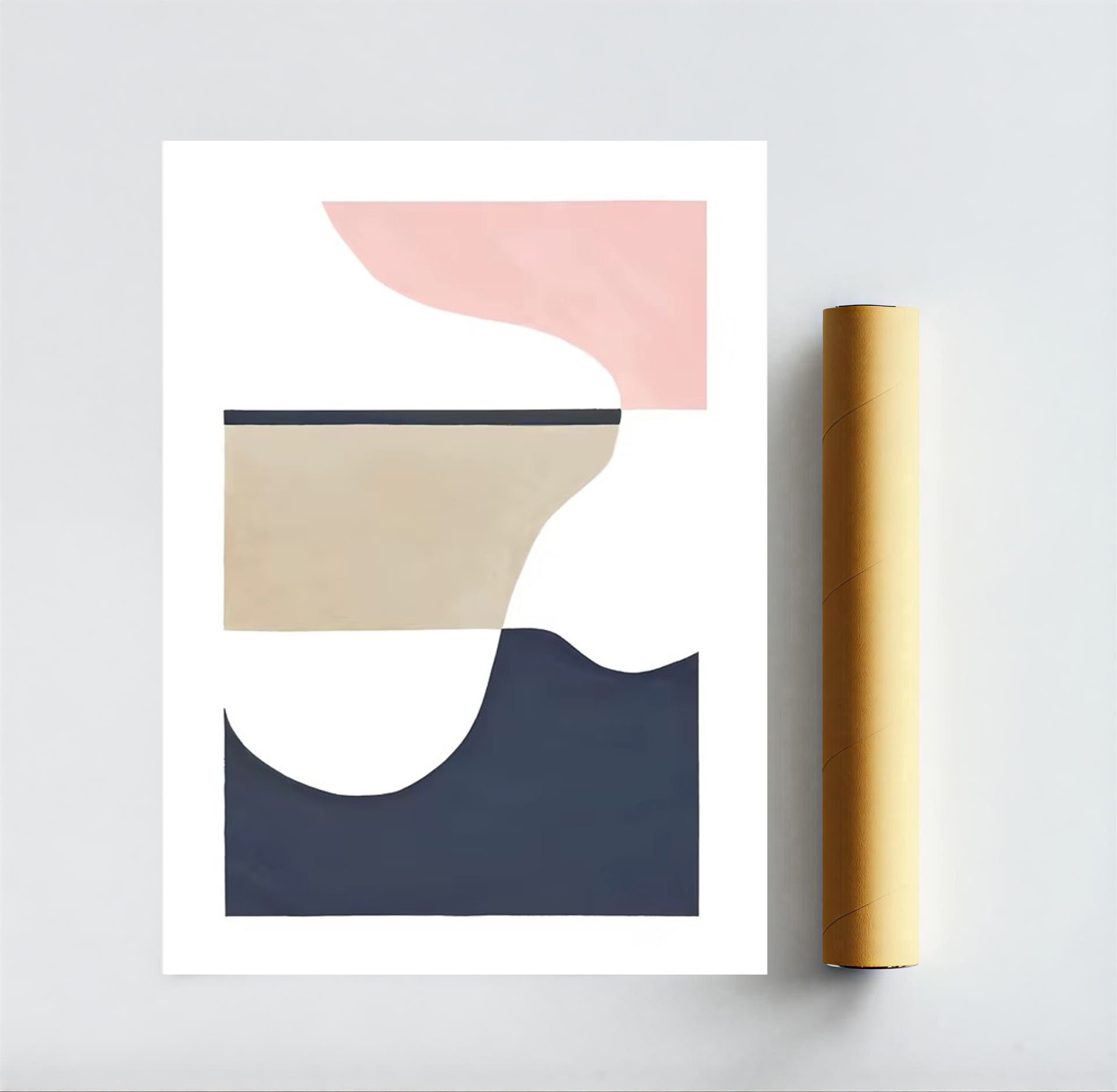 Scandinavian wall art print minimalist design