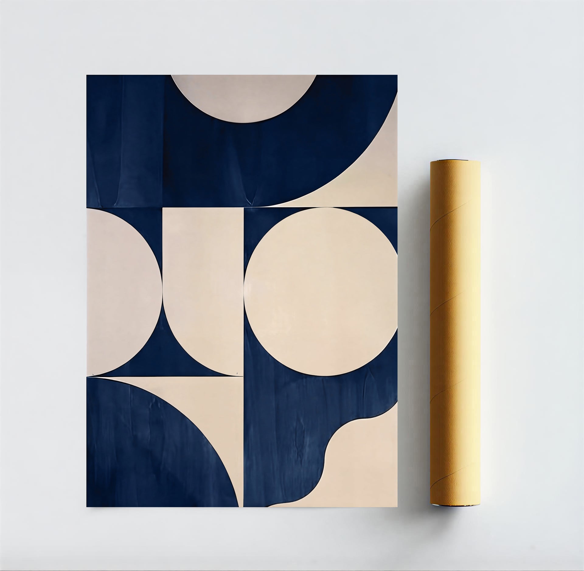 Modern geometric abstract wall art print