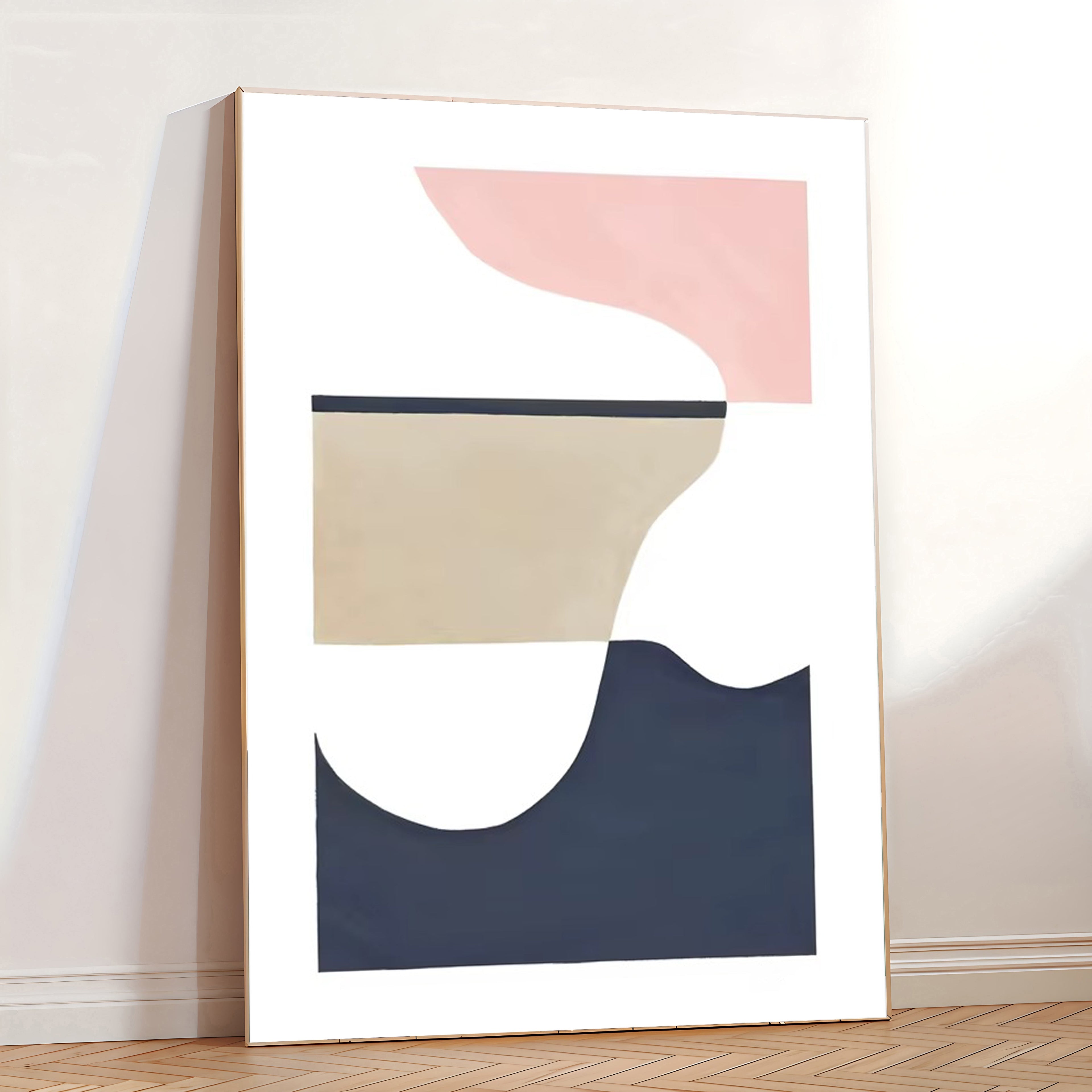 Scandinavian wall art print minimalist design
